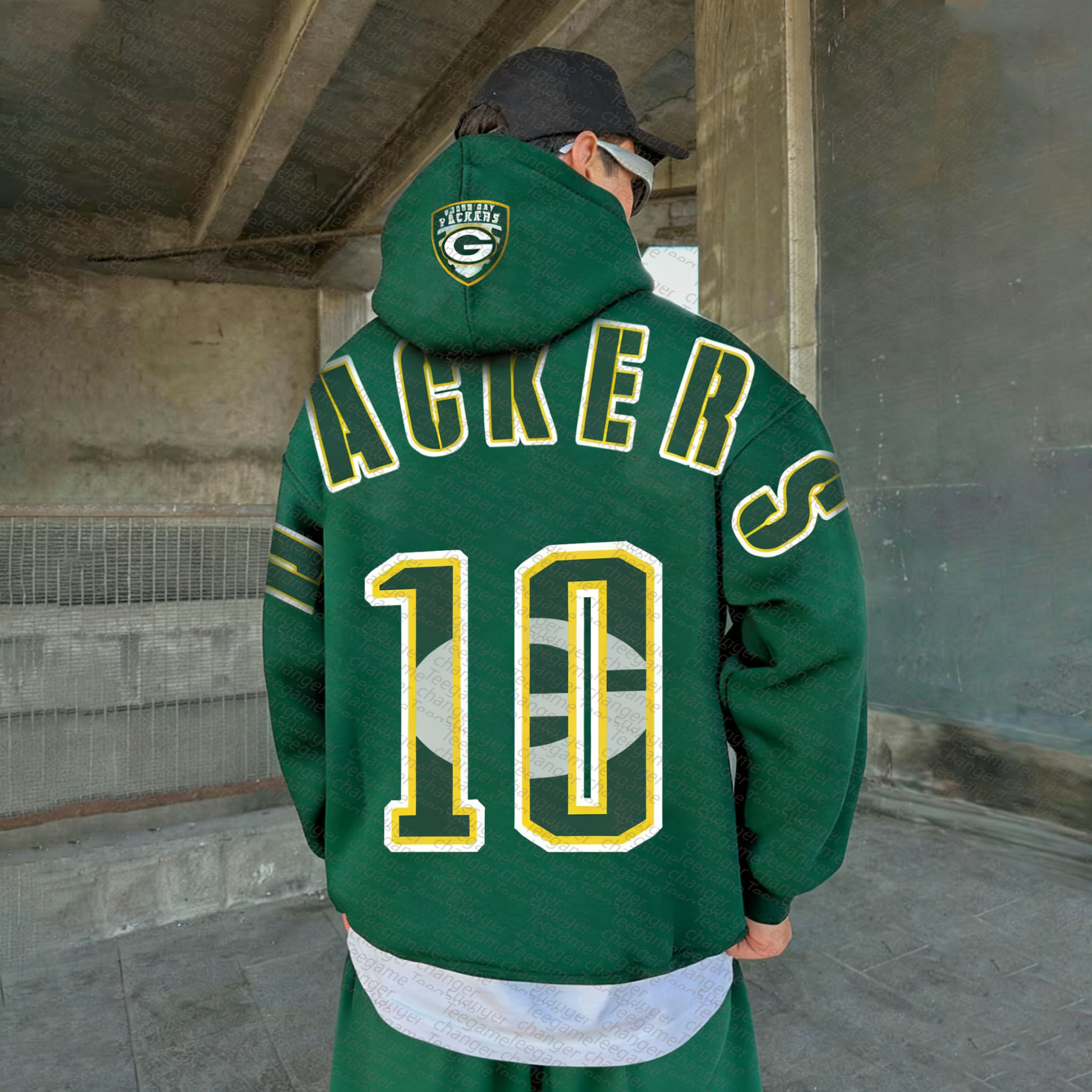 Unisex "NFL" Graphic Streetwear Vintage Plush Hoodie