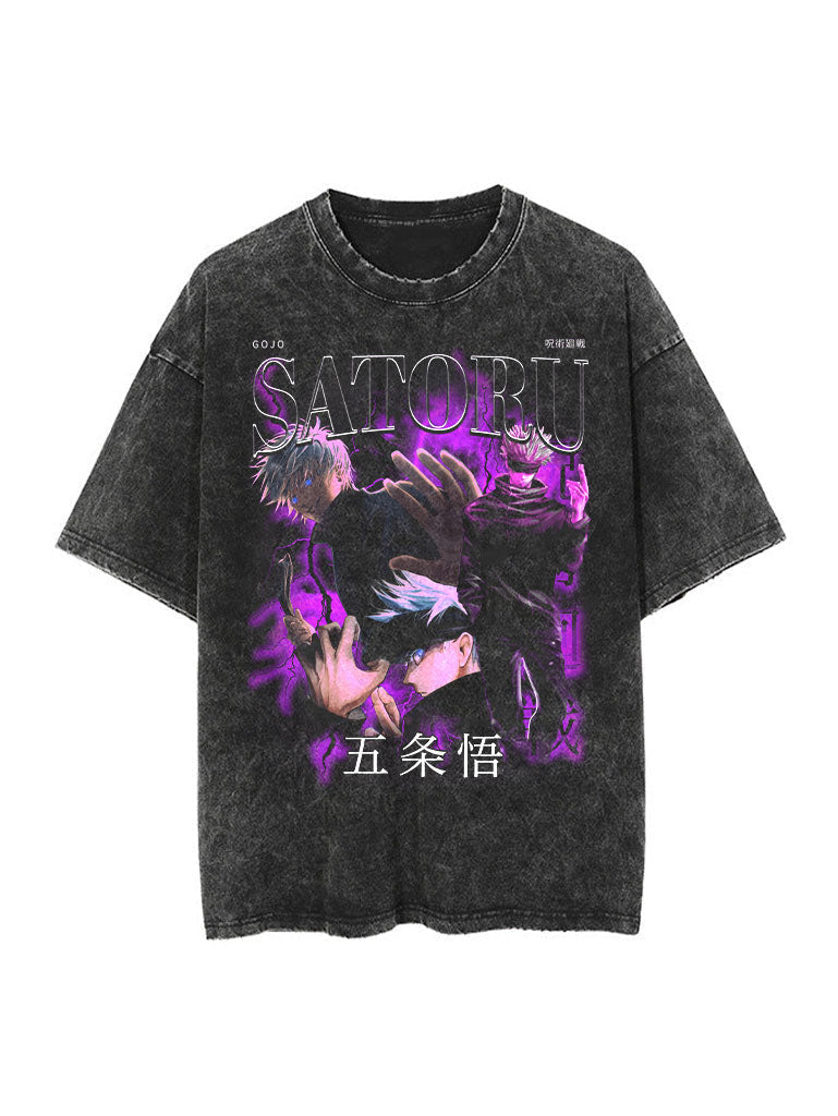 Gojo Cursed Energy Vintage Tee-Teegamechanger