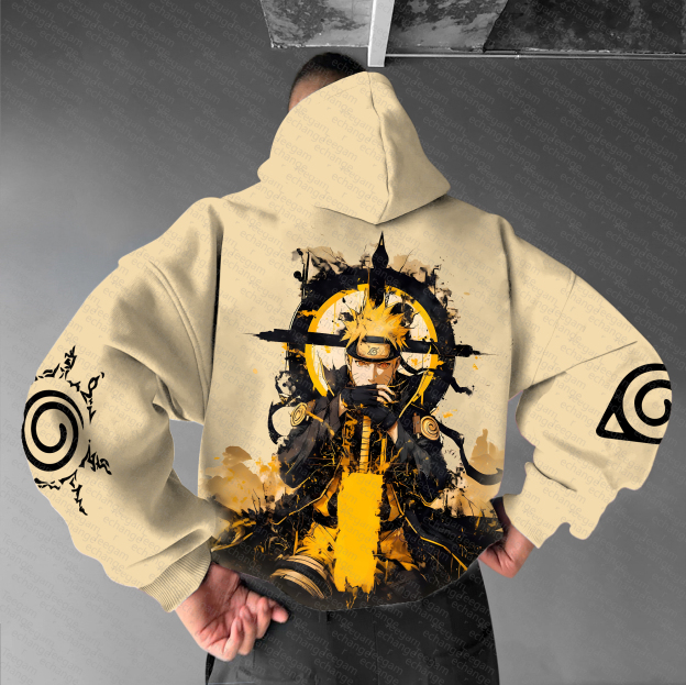 Unisex Anime Graphic Streetwear Vintage Hoodie