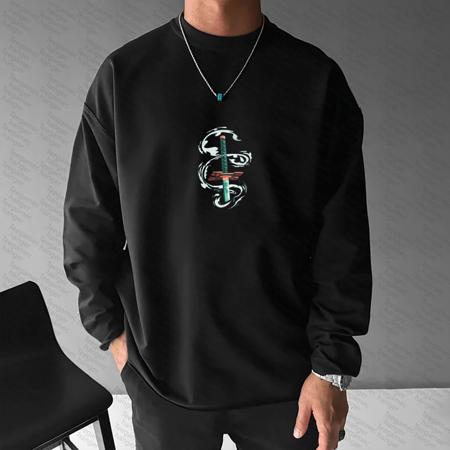 Unisex Anime Graphic Streetwear Vintage Long-Sleeved T-shirt