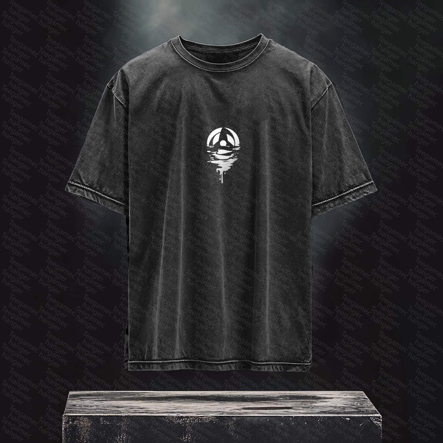 Unisex High Quality Inspired Vintage Washed 3D Direct Injection T-Shirt