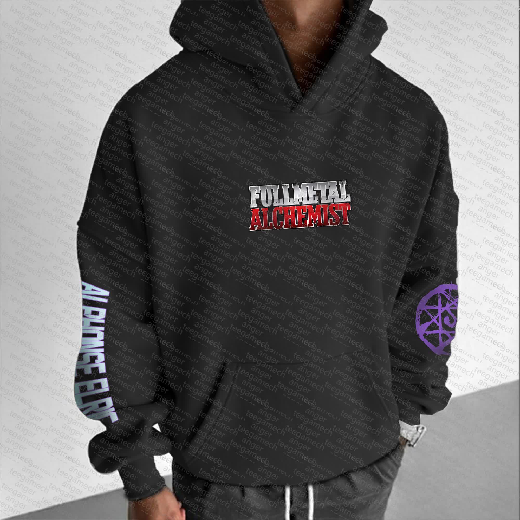 Unisex “Fullmetal Alchemist” Anime Graphic Streetwear Vintage Hoodie