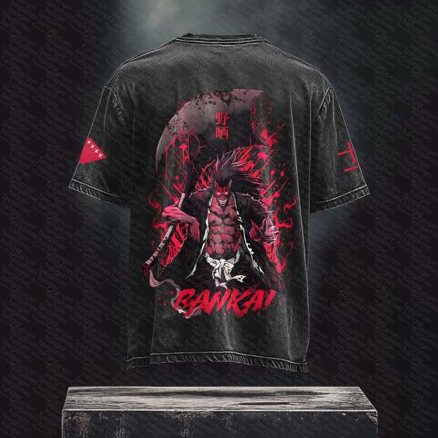 Unisex Anime Inspired Vintage Washed T-Shirt丨 BLEACH