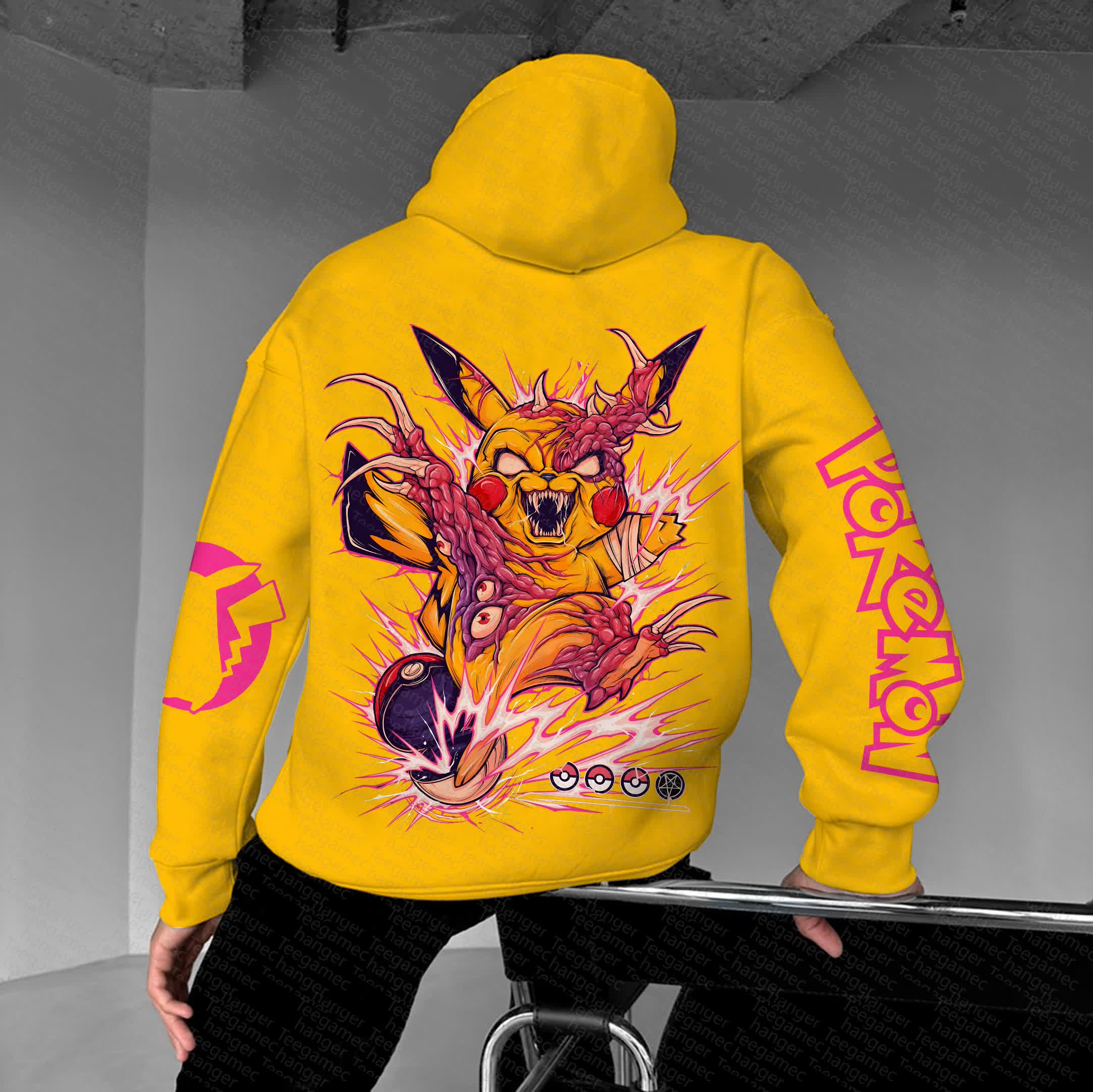 Unisex “Pokémon” Anime Graphic Streetwear Vintage Hoodie