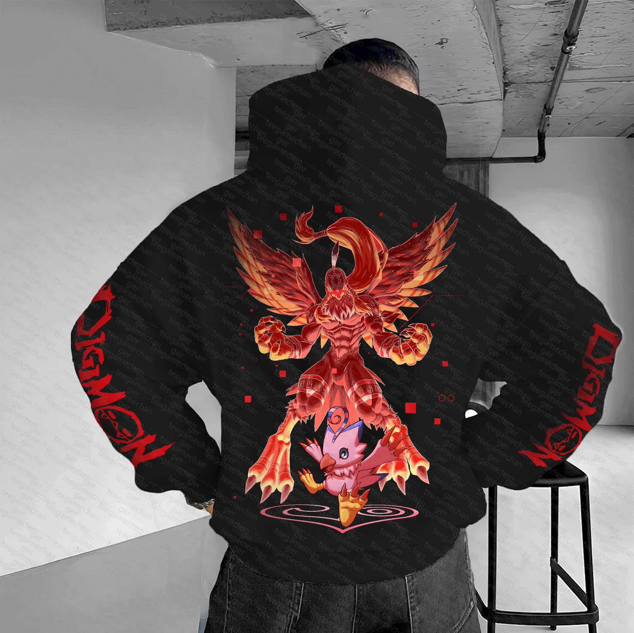 Unisex “Digimon” Anime Graphic Streetwear Vintage Hoodie