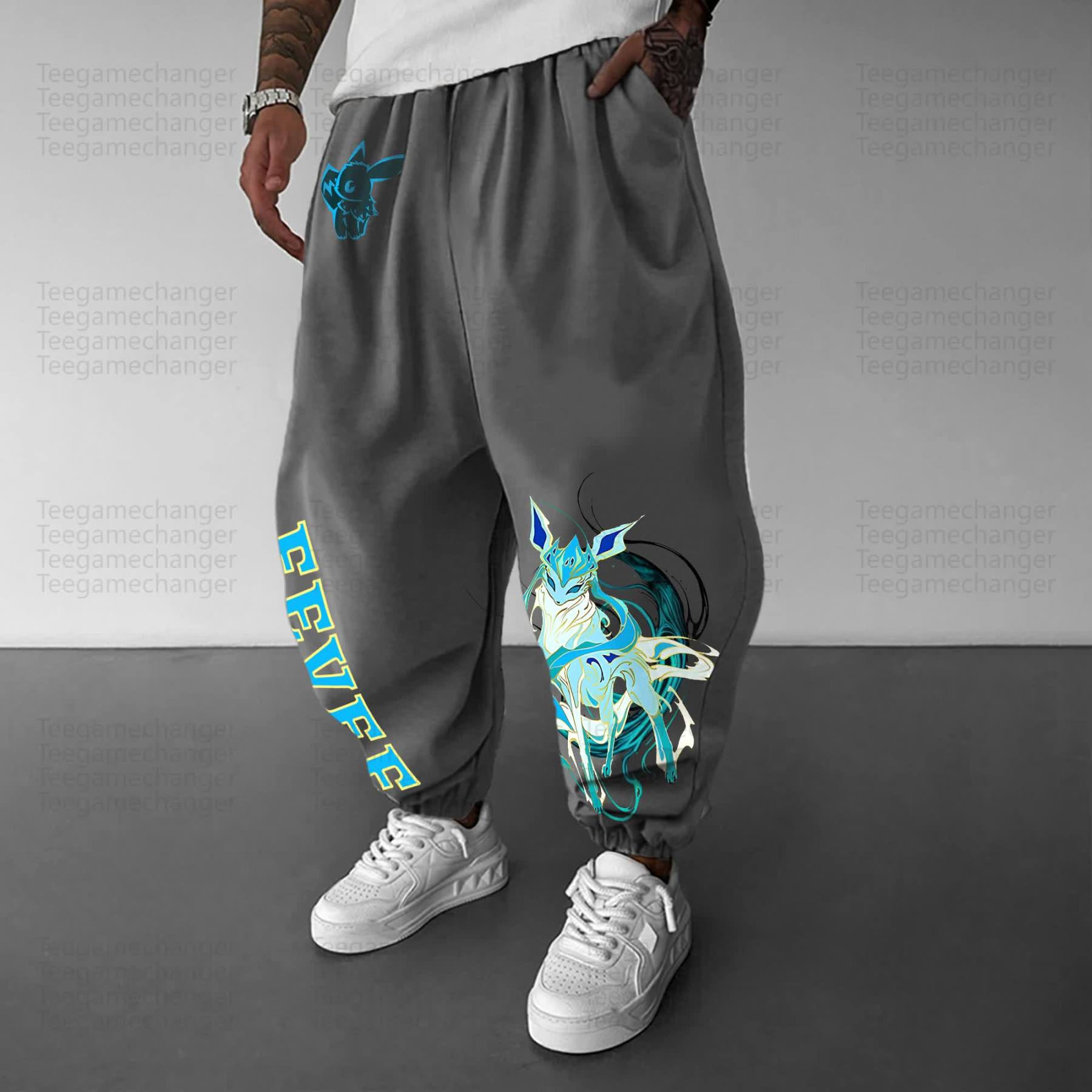 Unisex Anime Inspired Vintage Pants丨Demon Slayer X Pokémon