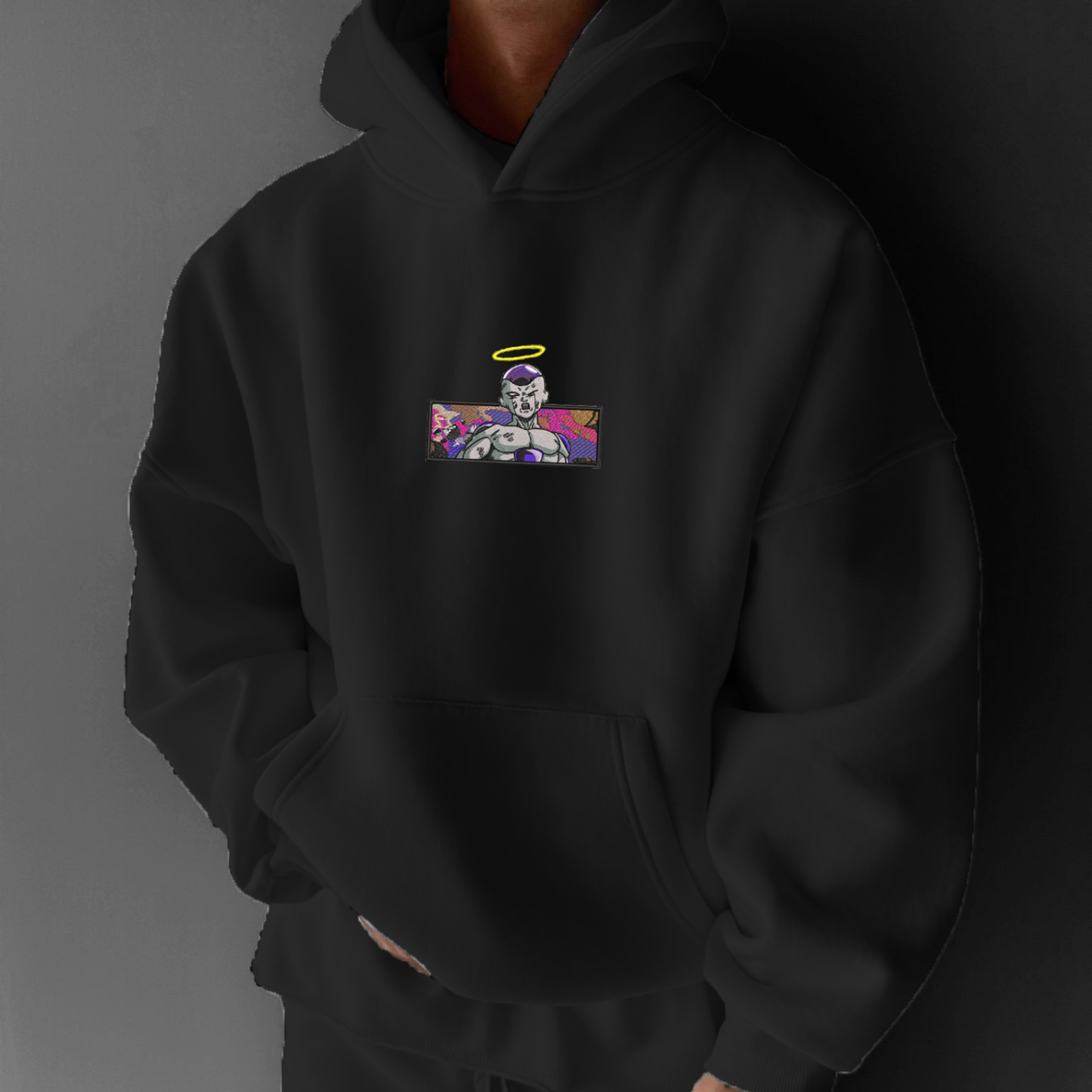 Unisex Anime Print Casual Oversized Hoodie-Teegamechanger