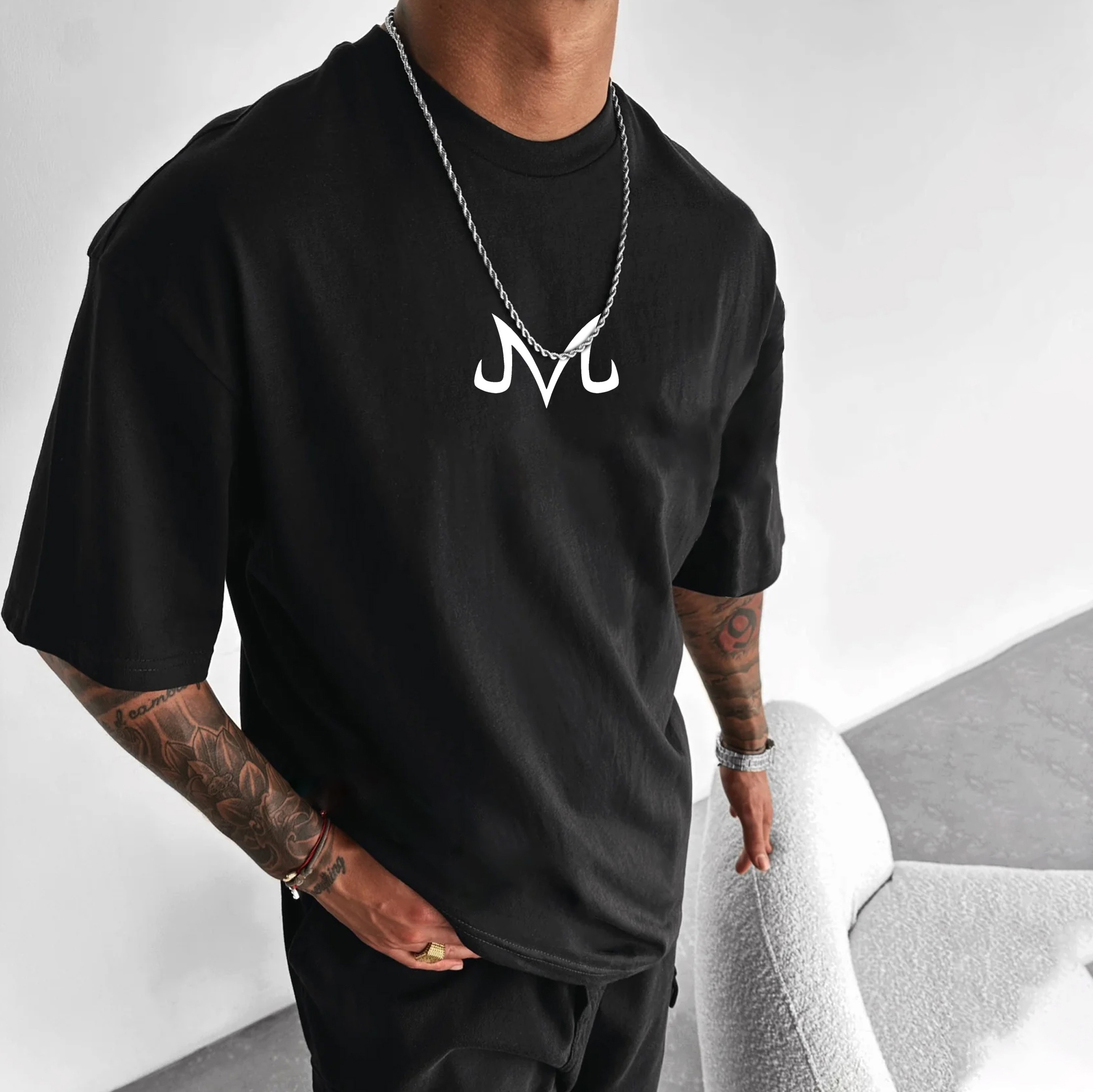 Men's Loose Cartoon Printed T-shirt