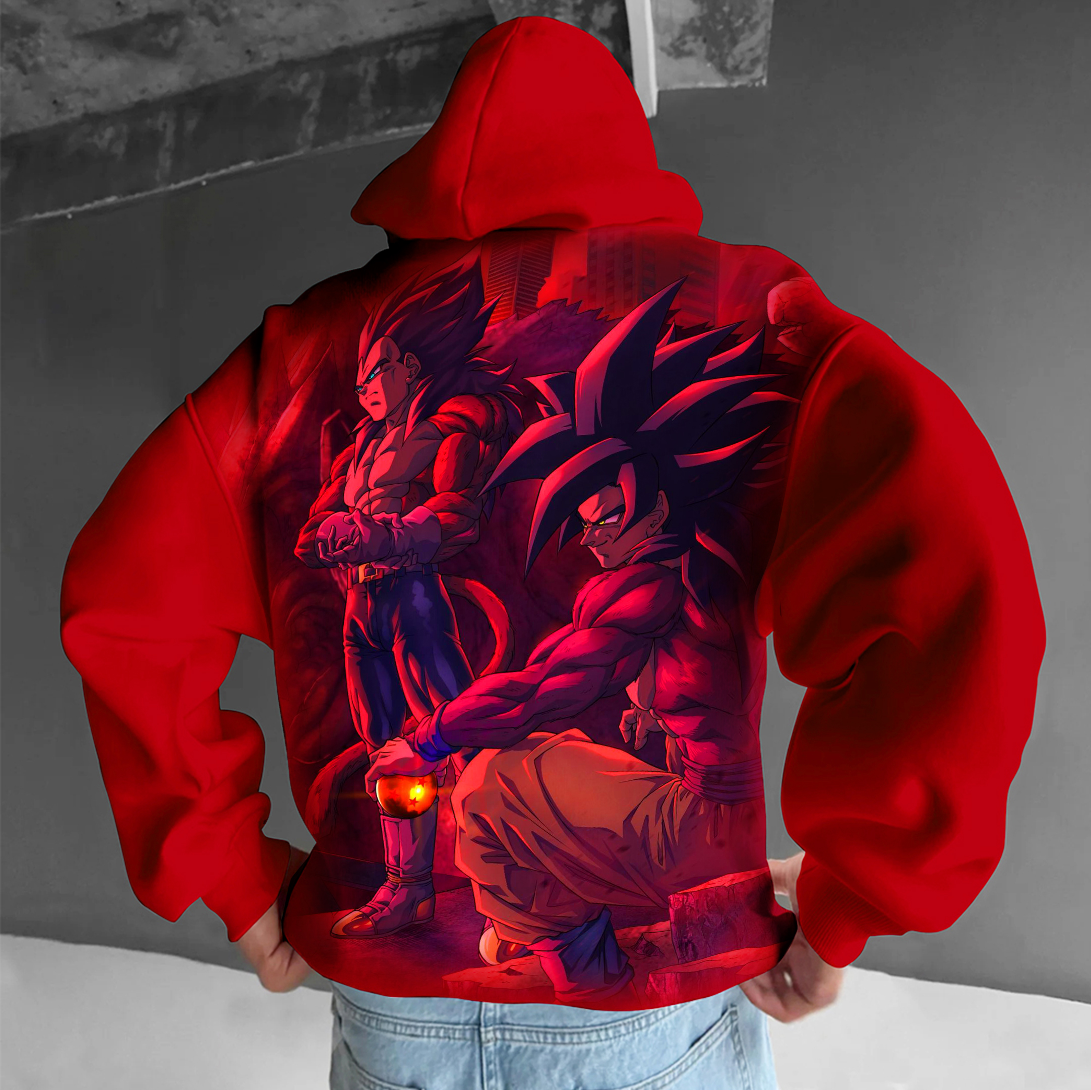 Unisex Anime Graphic Streetwear Vintage Hoodie