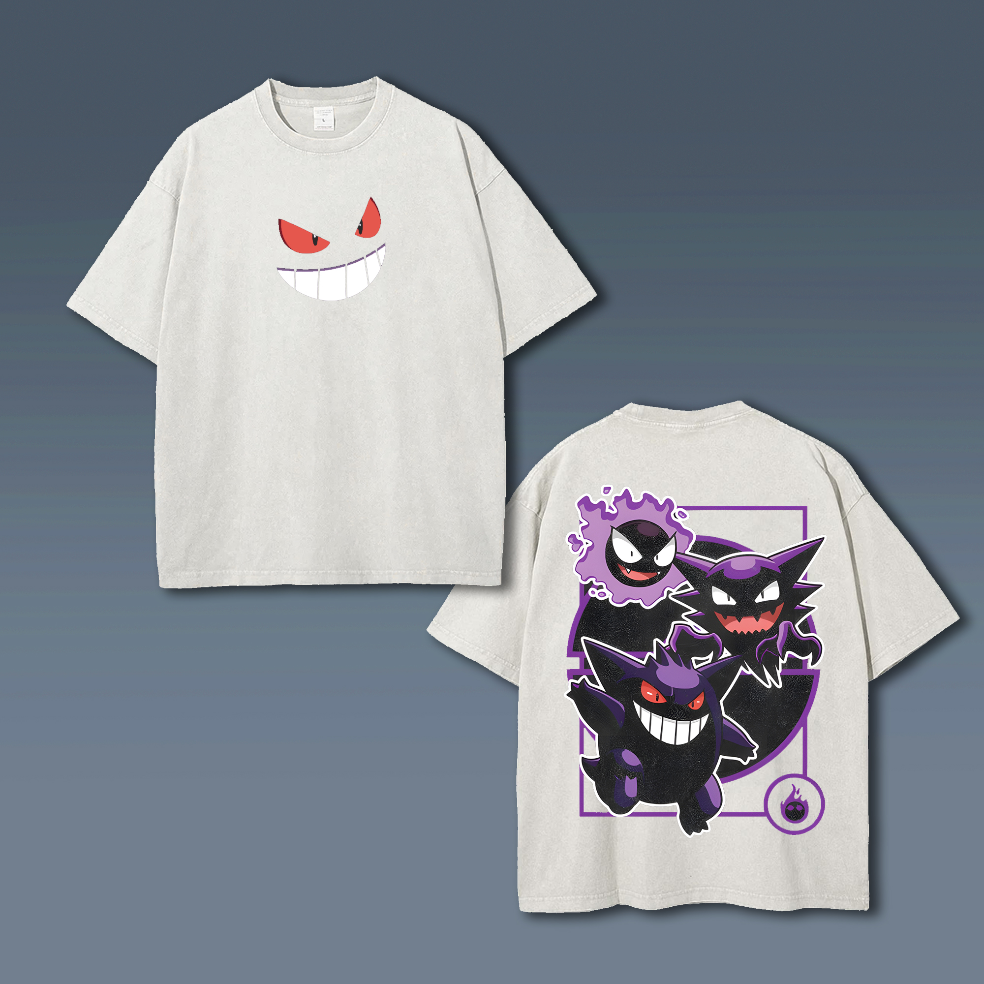 Unisex "Pokémon" Anime Style Vintage Washed T-Shirt