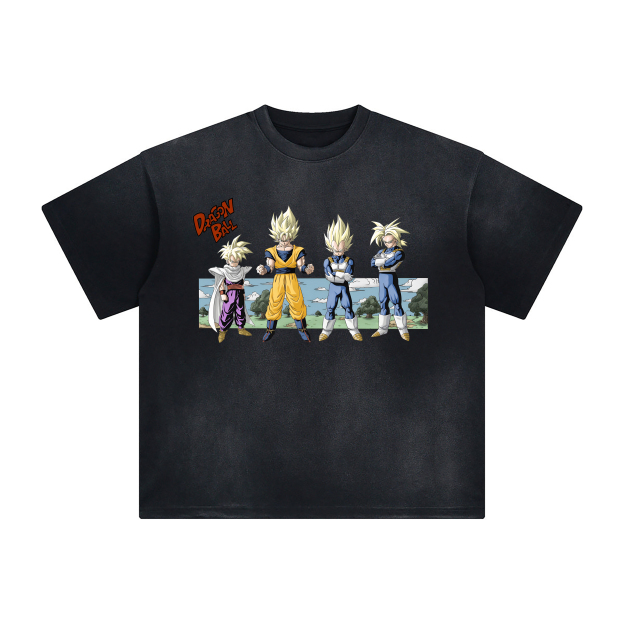 Unisex Fit Washed T-Shirt  Dragon Ball TEE