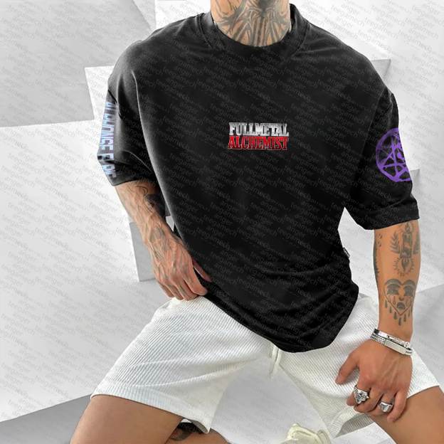 Unisex  "Fullmetal Alchemist" Anime Inspired Vintage T-Shirt