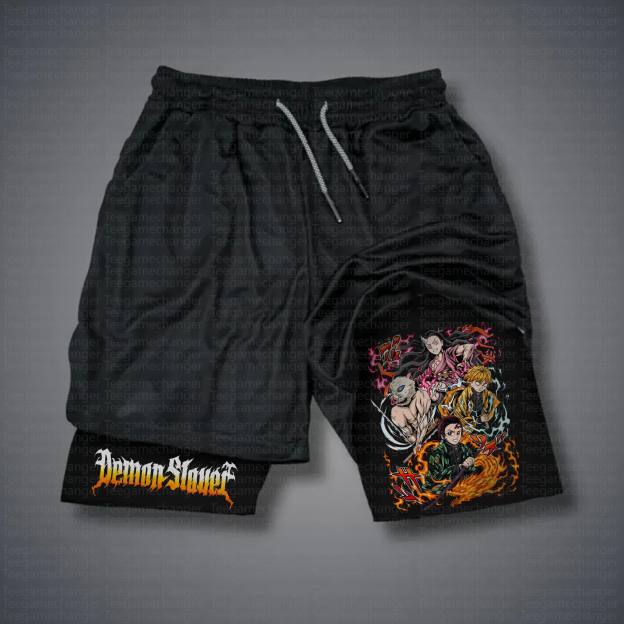 Unisex Casual Anime Streetwear Shorts 丨Demon Slayer