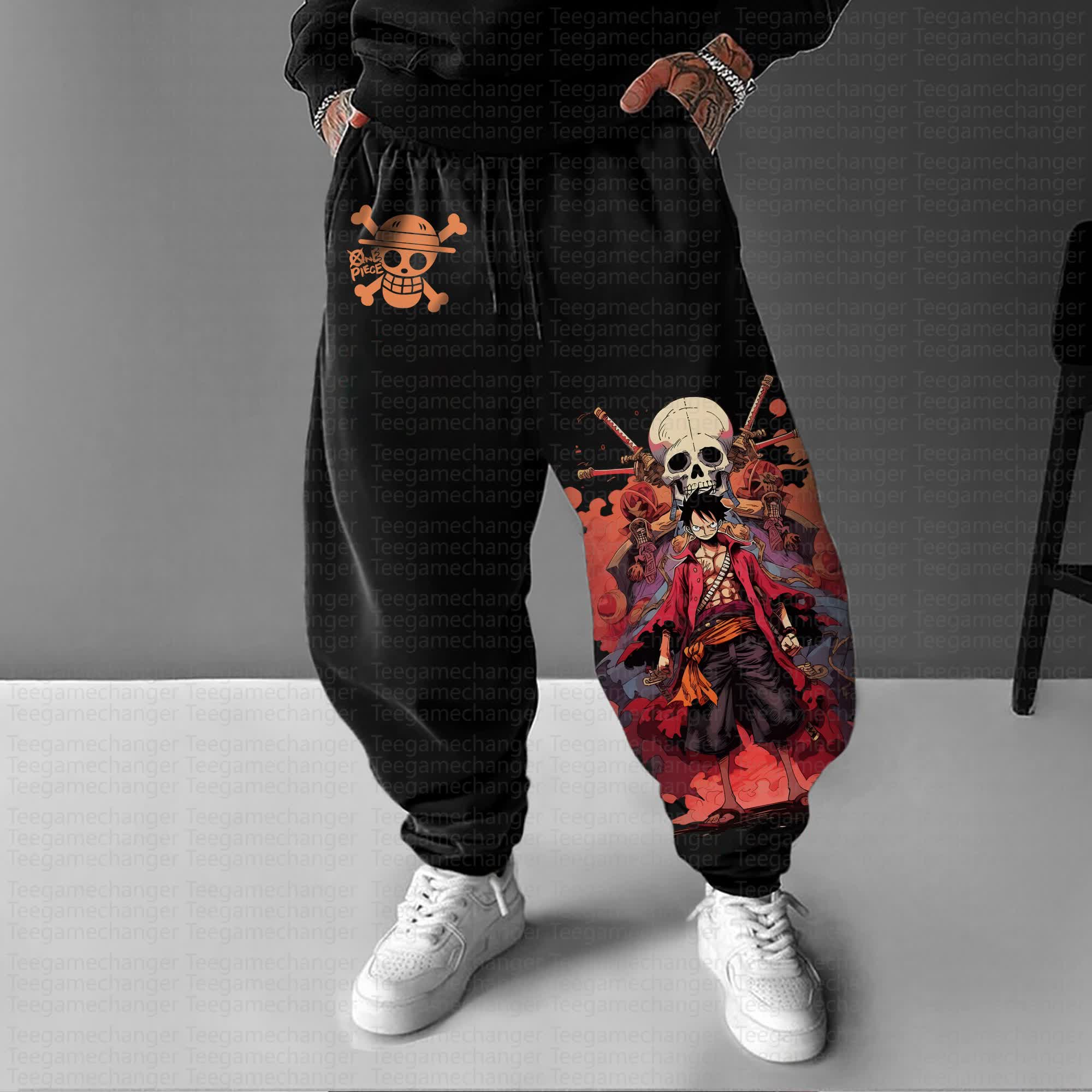 Unisex Anime Inspired Vintage Pants丨One Piece