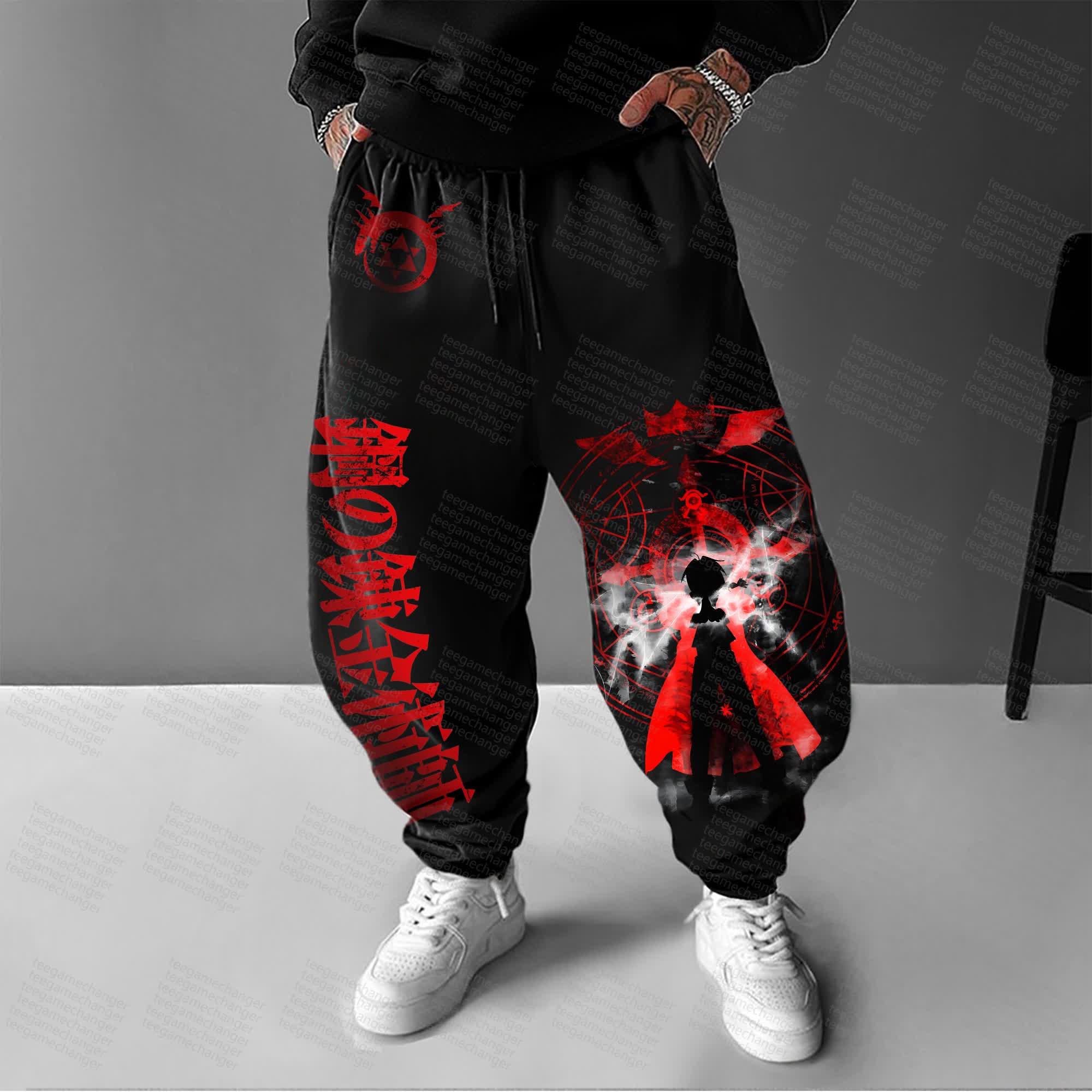 Unisex  “Fullmetal Alchemist” Casual Anime Streetwear Pants