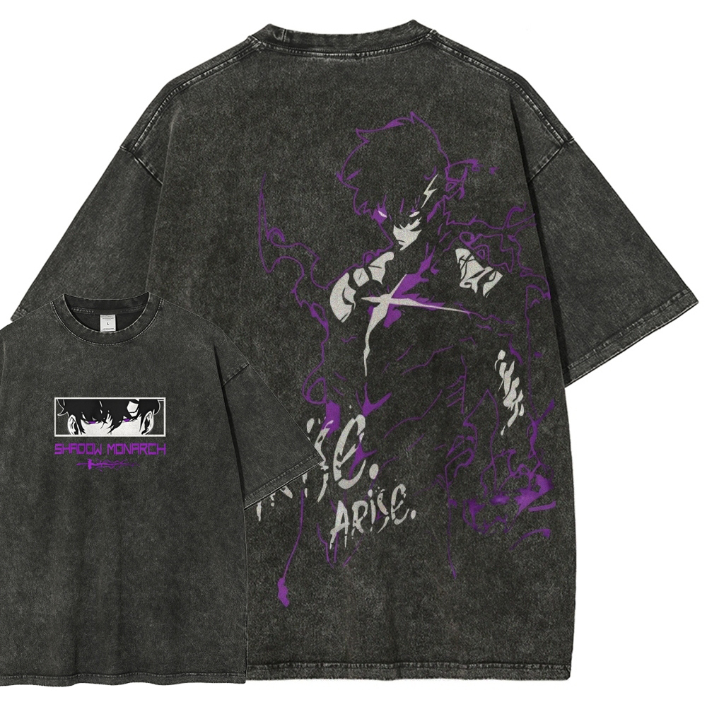 solo leveling Unisex Fit Washed T-Shirt