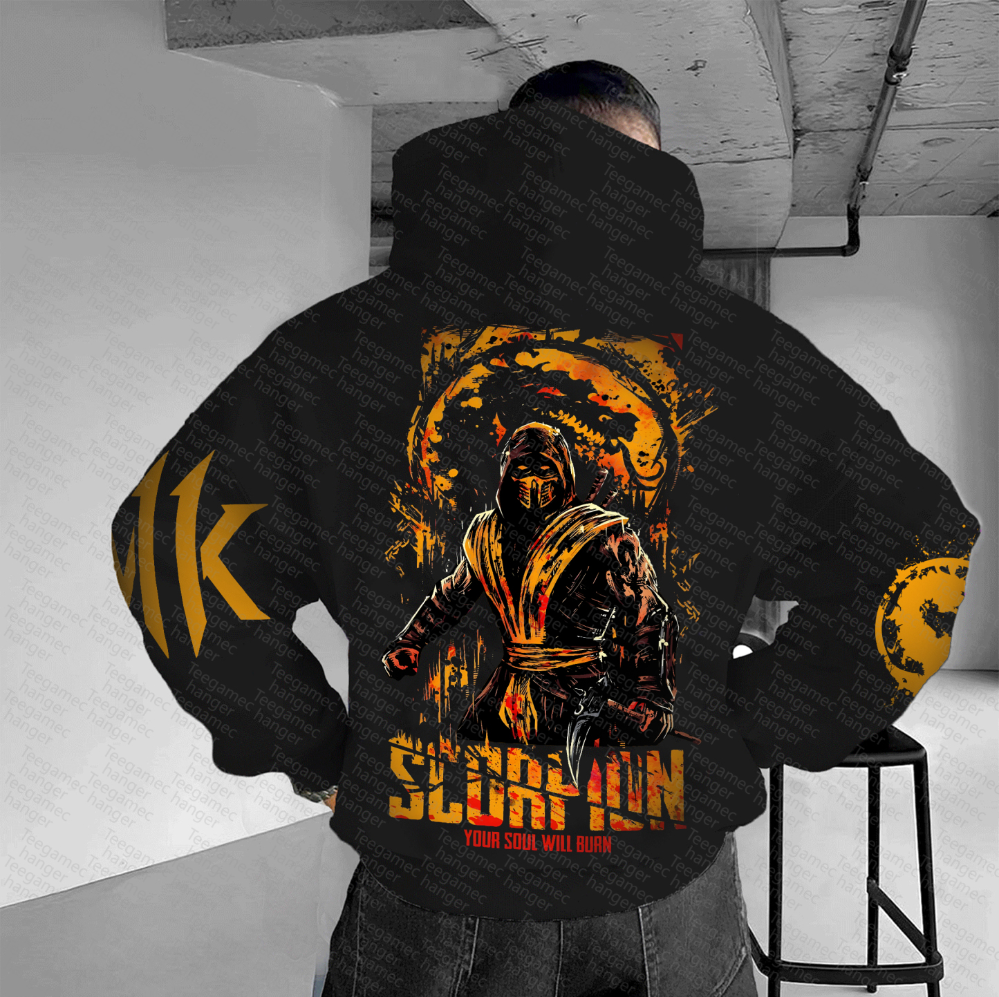 Unisex “Mortal Kombat” Anime Graphic Streetwear Vintage Hoodie