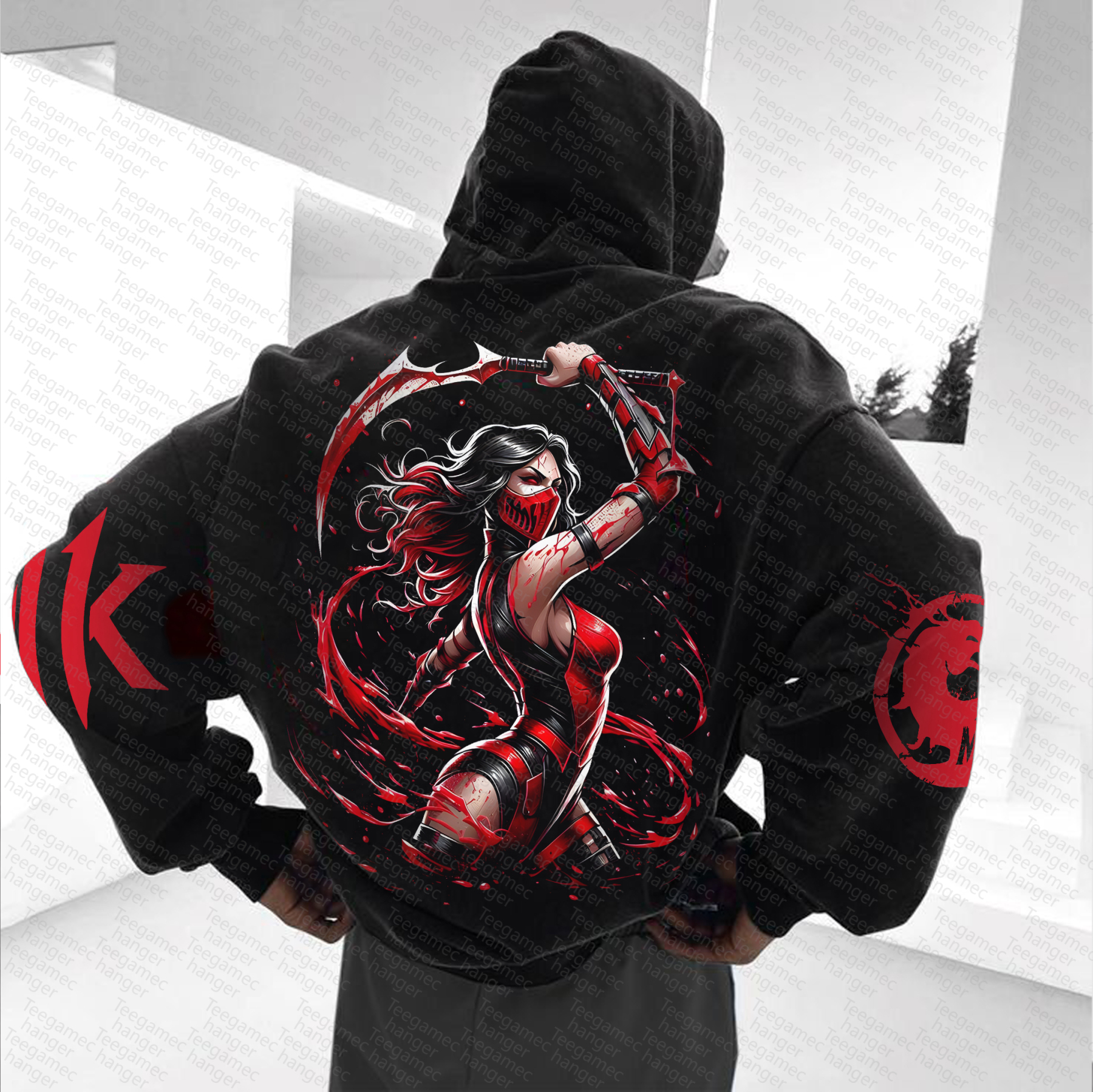 Unisex “Mortal Kombat” Anime Graphic Streetwear Vintage Hoodie