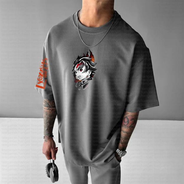 Unisex Anime Inspired Vintage T-Shirt丨Demon Slayer