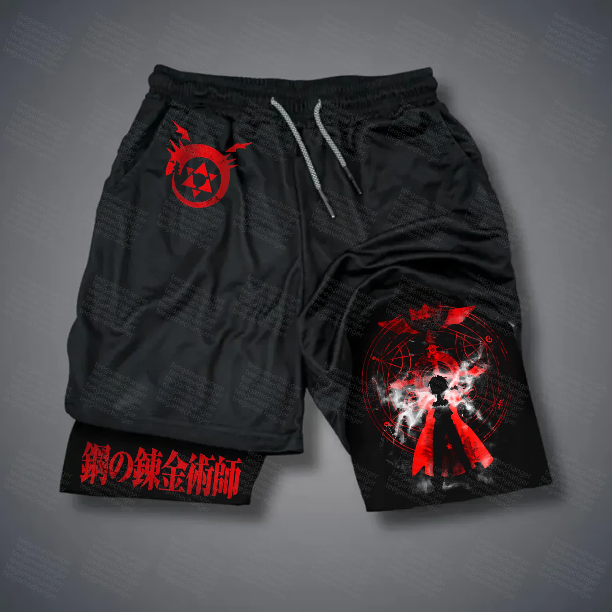 Unisex  “Fullmetal Alchemist” Casual Anime Streetwear Shorts