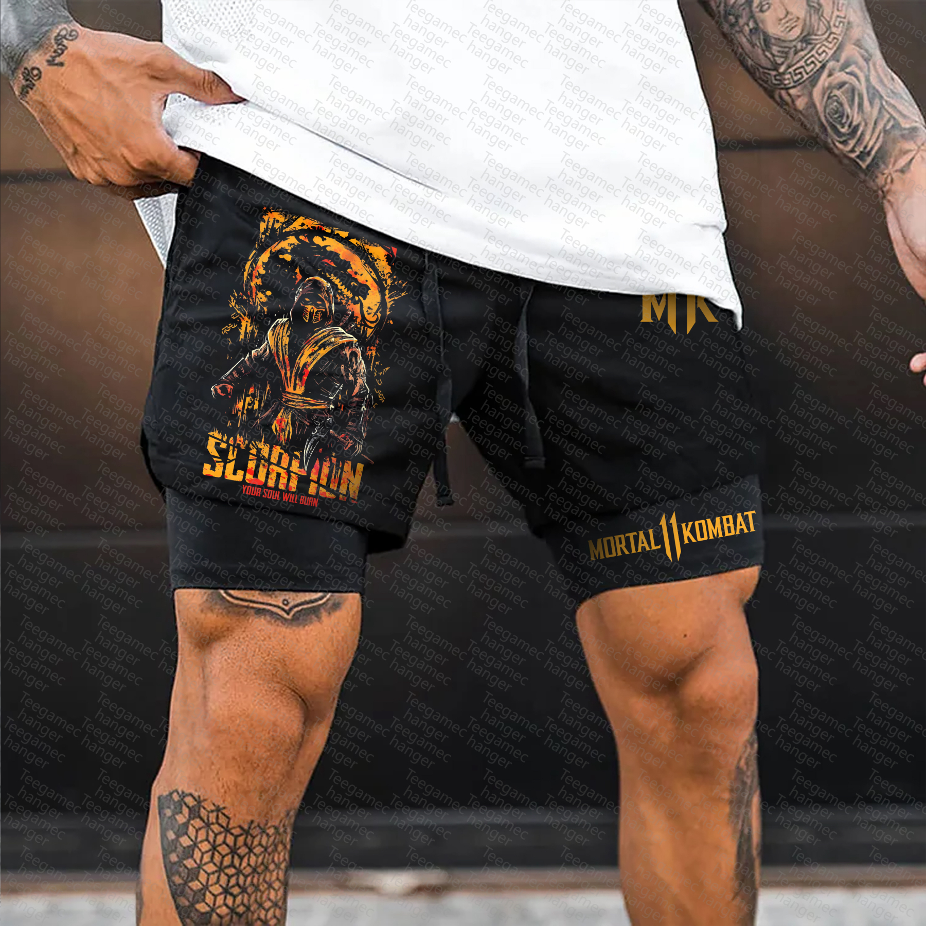 Unisex  “Mortal Kombat” Casual   Streetwear Shorts
