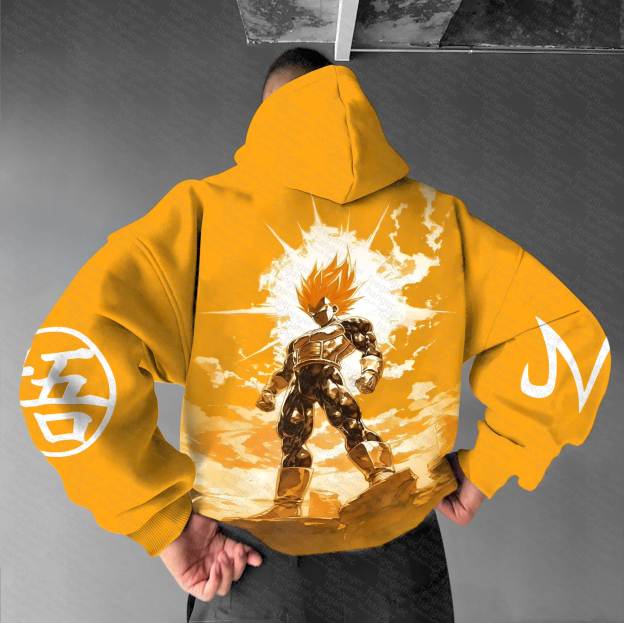 Unisex “Dragonball” Anime Graphic Streetwear Vintage Hoodie