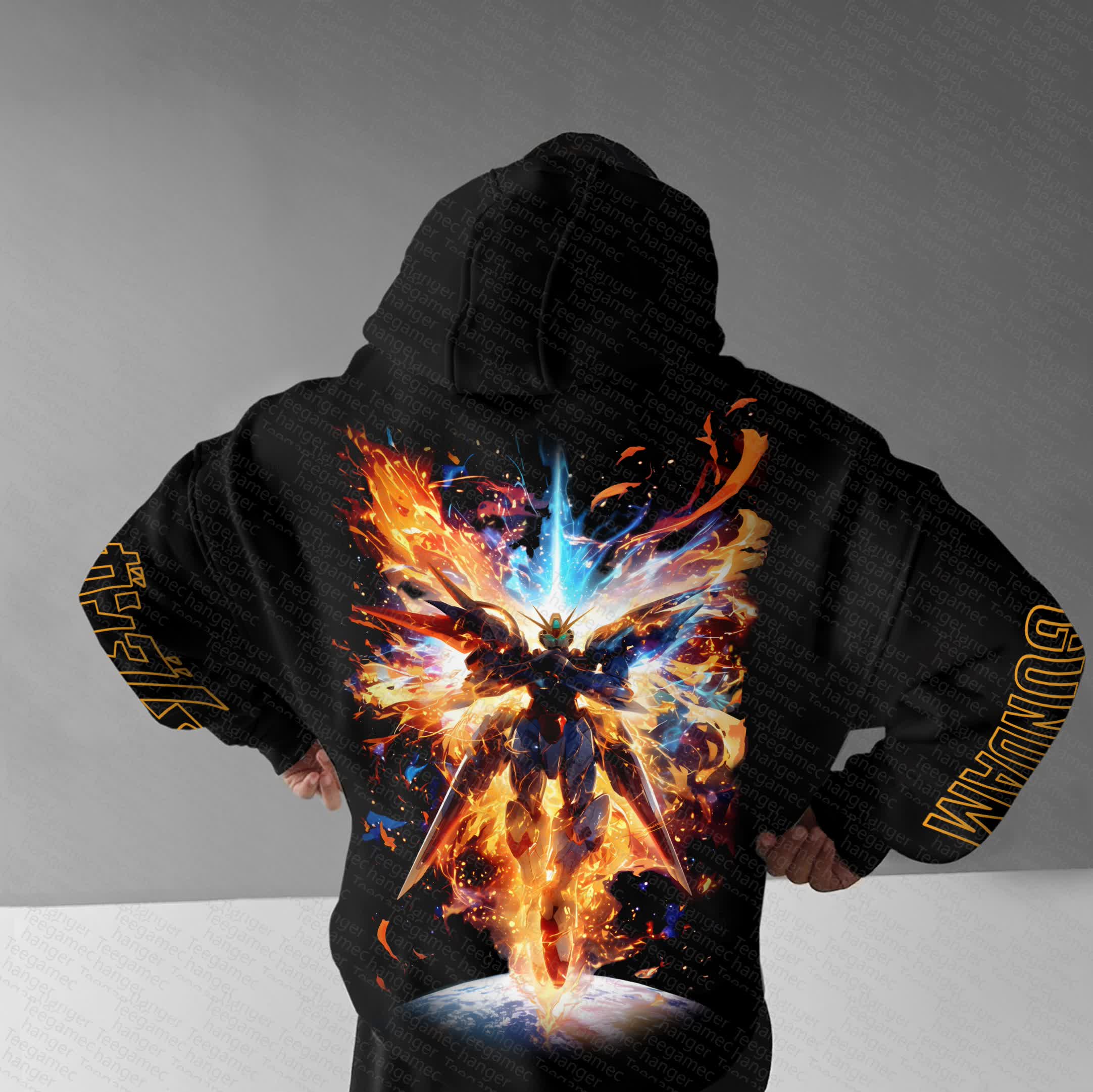 Unisex “Gundam Series” Anime Graphic Streetwear Vintage Hoodie