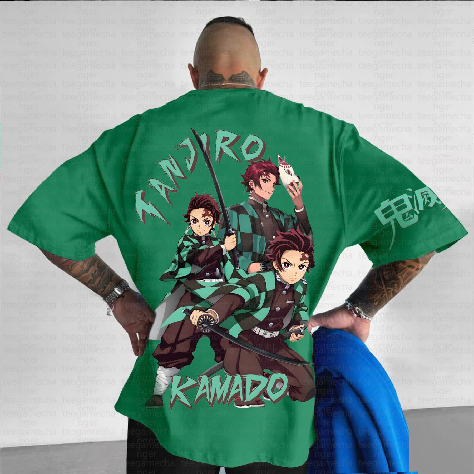 Unisex Anime Inspired Vintage T-Shirt丨Demon Slayer X Pokémon