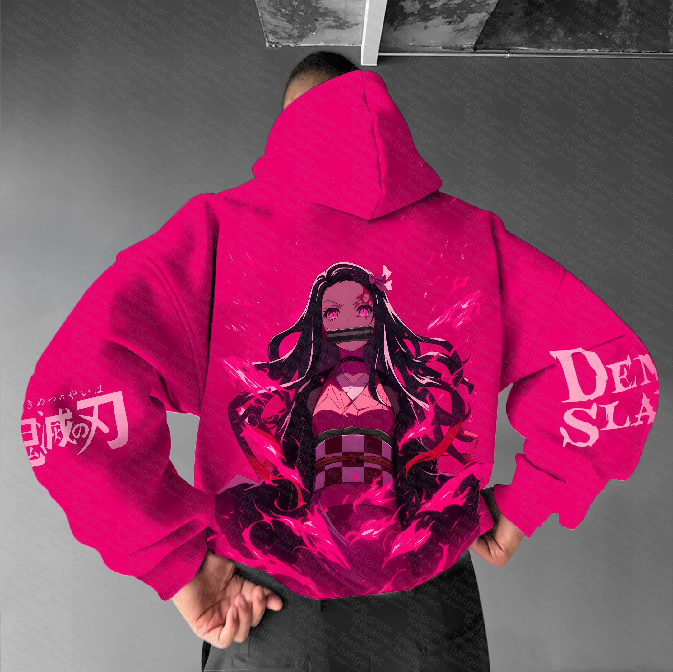 Unisex “Demon Slayer” Anime Graphic Streetwear Vintage Hoodie