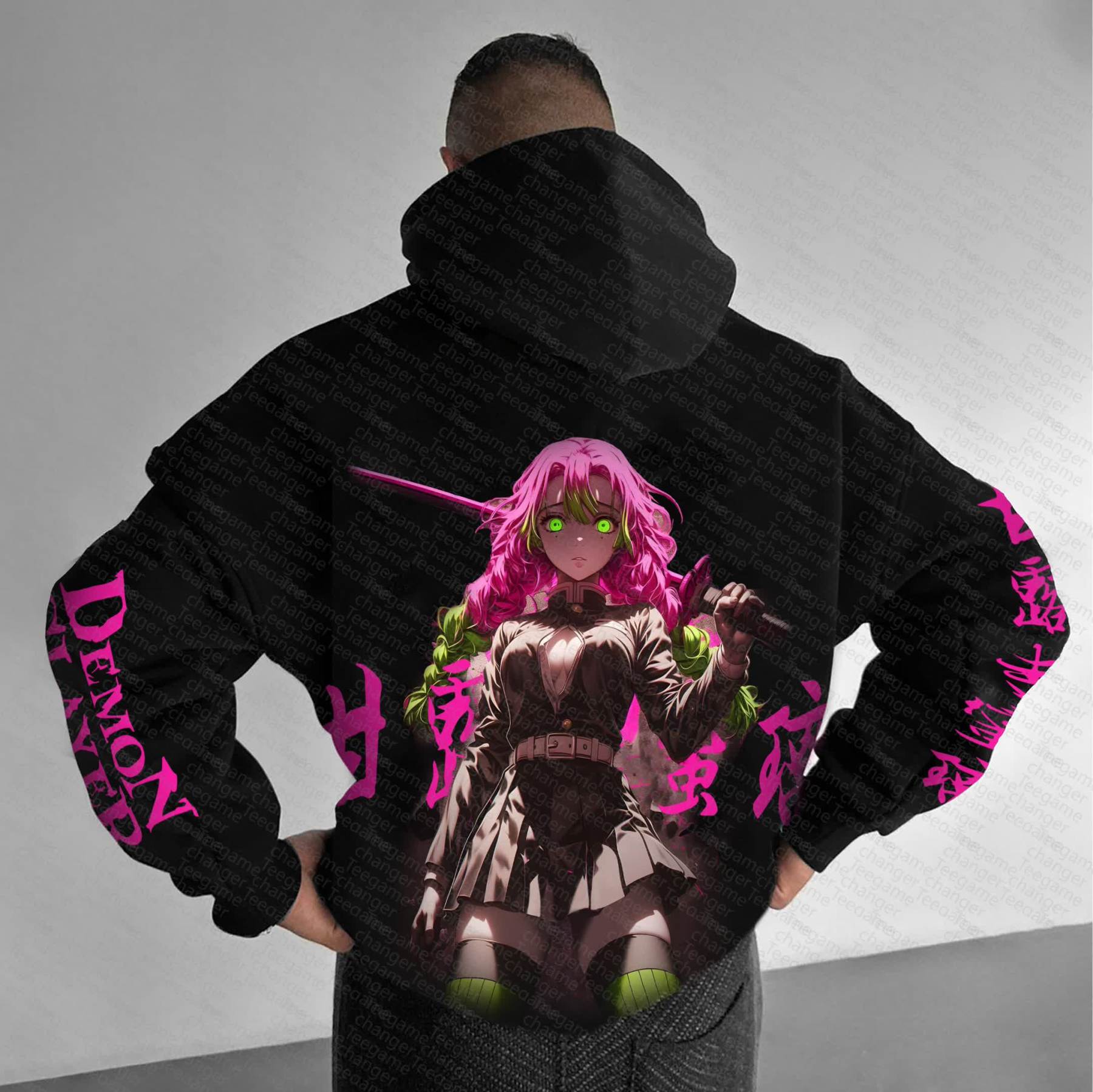 Unisex “Demon Slayer” Anime Graphic Streetwear Vintage Hoodie