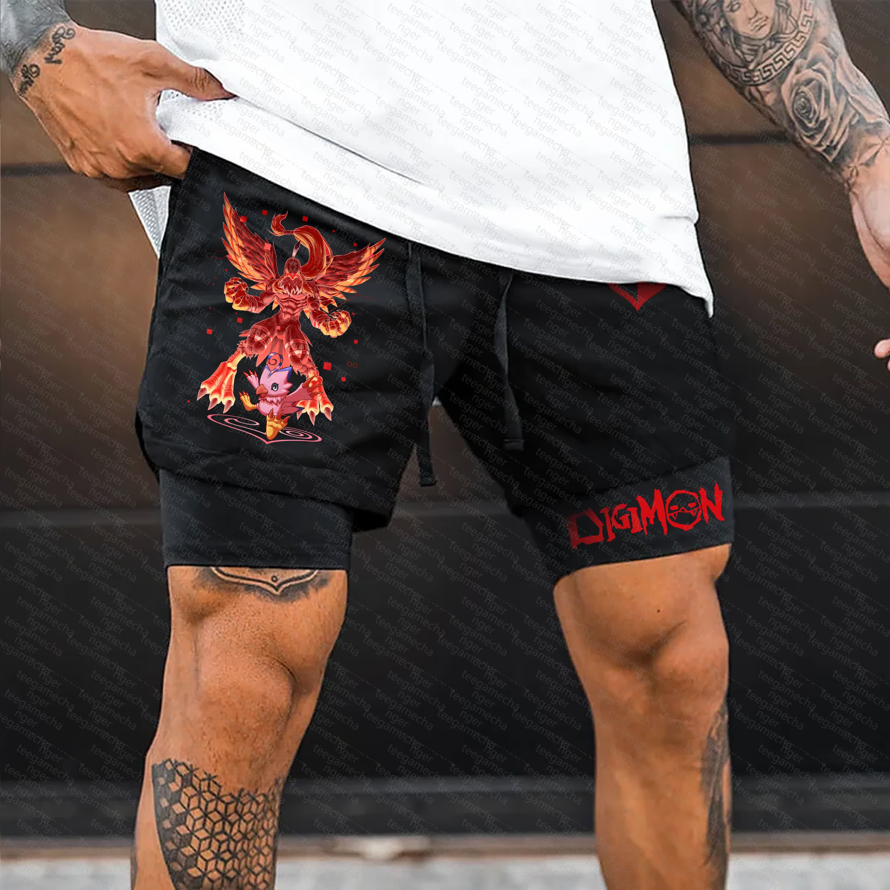 Unisex  “Digimon” Casual Anime Streetwear Shorts