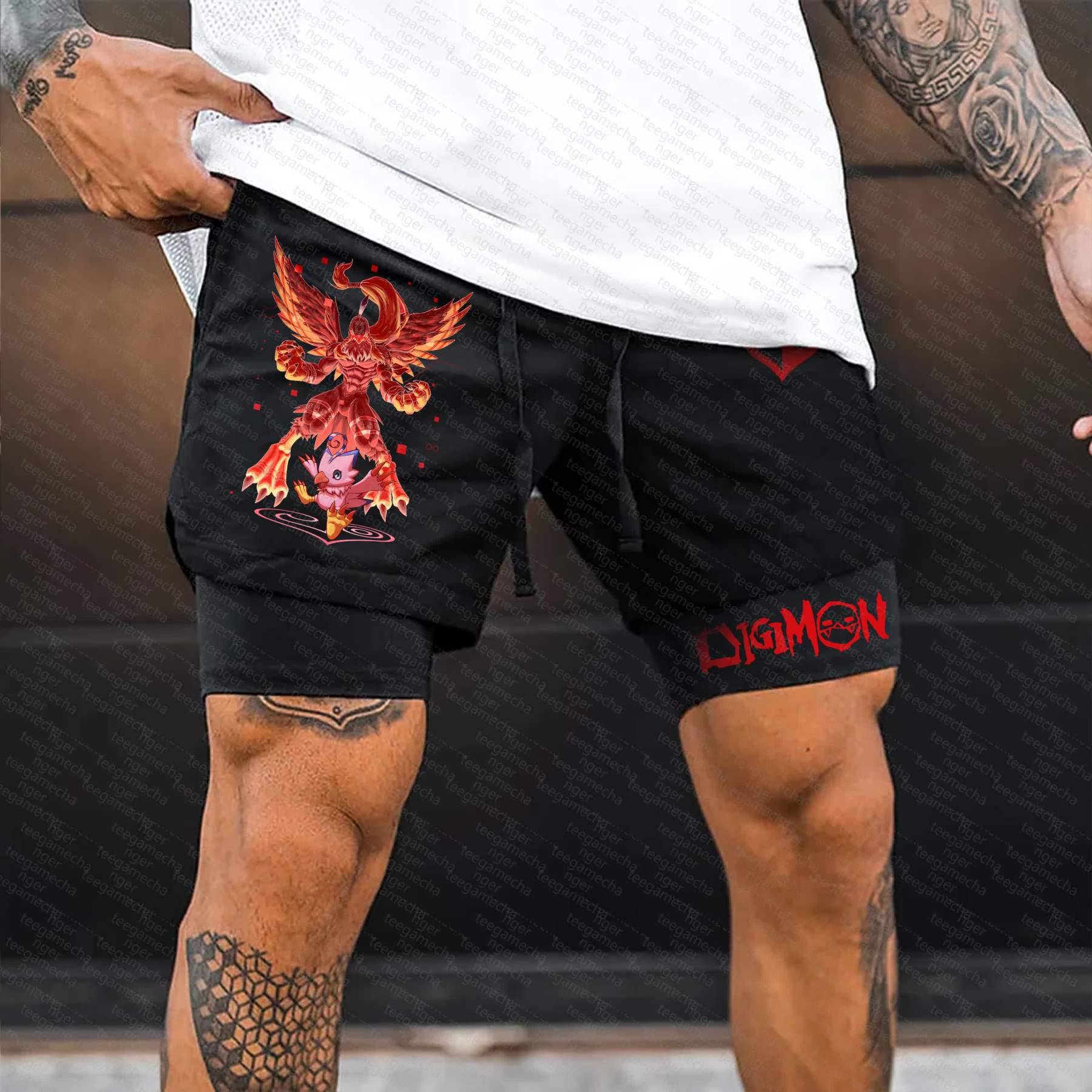 Unisex  “Digimon” Casual Anime Streetwear Shorts