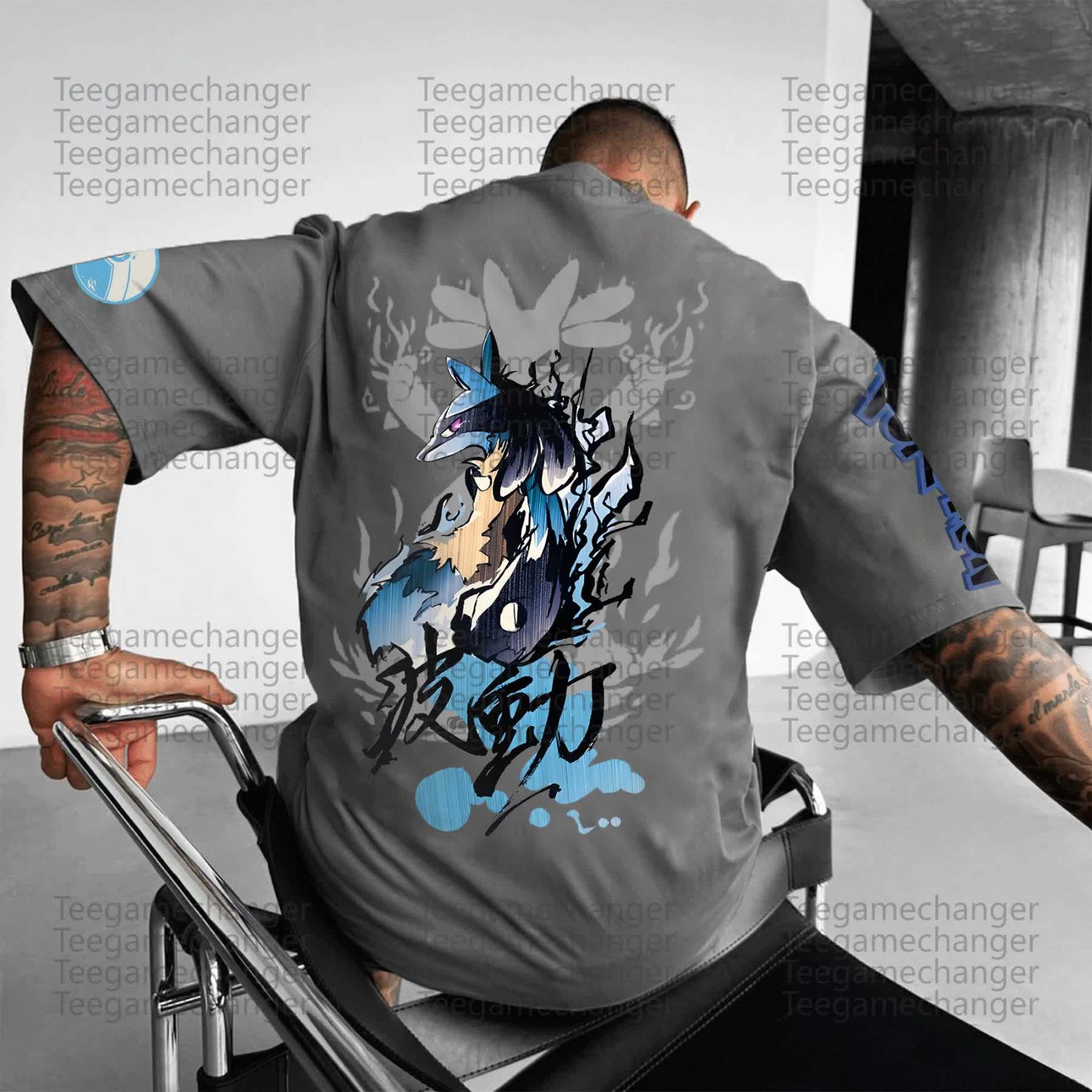 Unisex Anime Inspired Vintage T-Shirt丨Demon Slayer X Pokémon