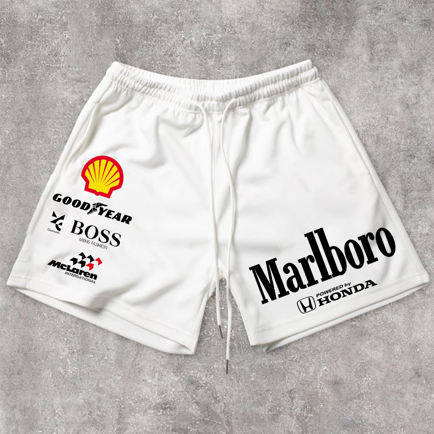 Branded Casual Racing Shorts