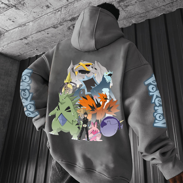 Unisex “Pokémon” Anime Graphic Streetwear Vintage Hoodie