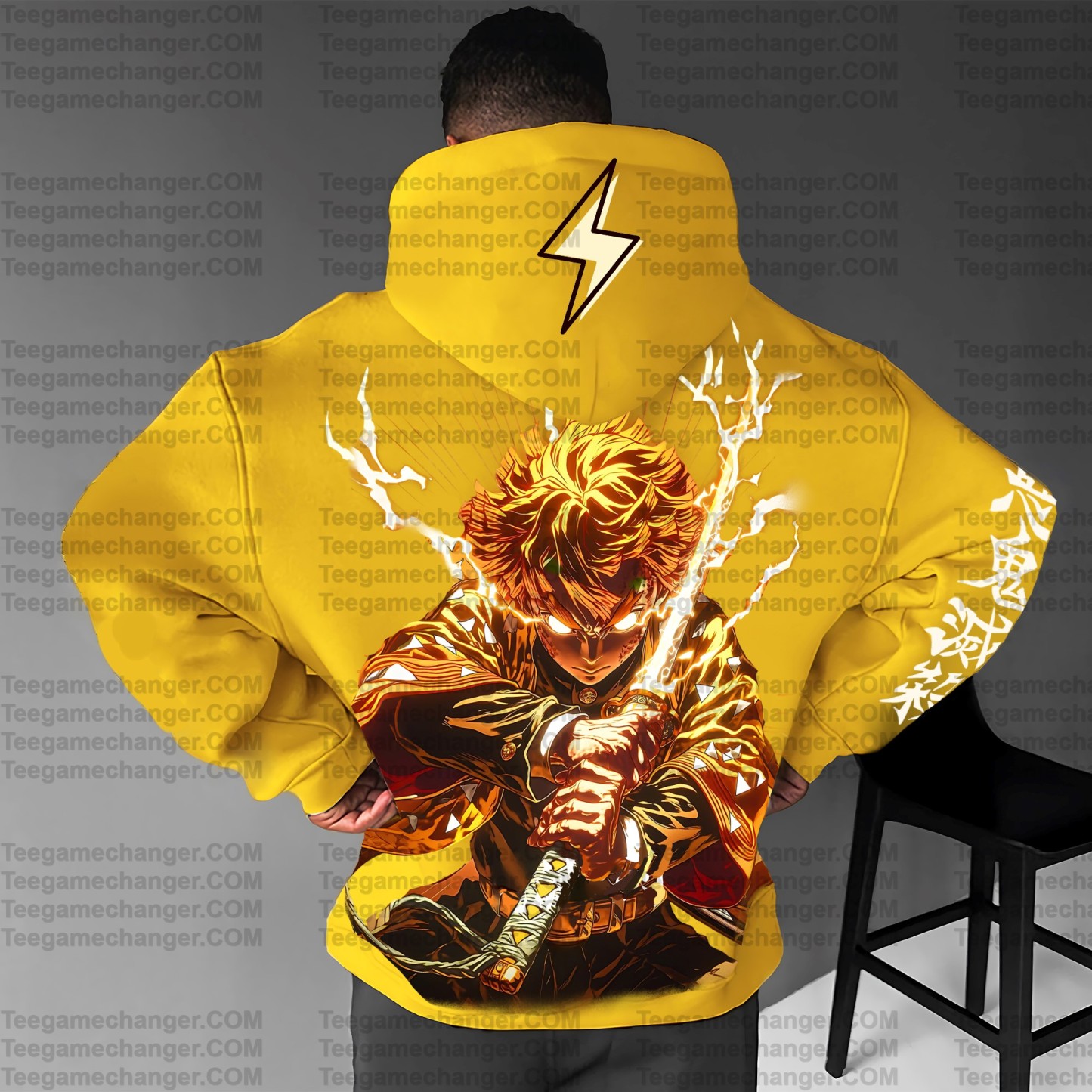 Unisex Anime Graphic Streetwear Vintage Hoodie丨Demon Slayer X Pokémon