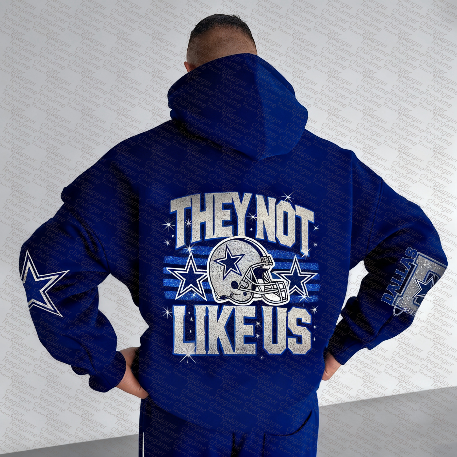 Unisex "NFL" Graphic Streetwear Vintage Plush Hoodie