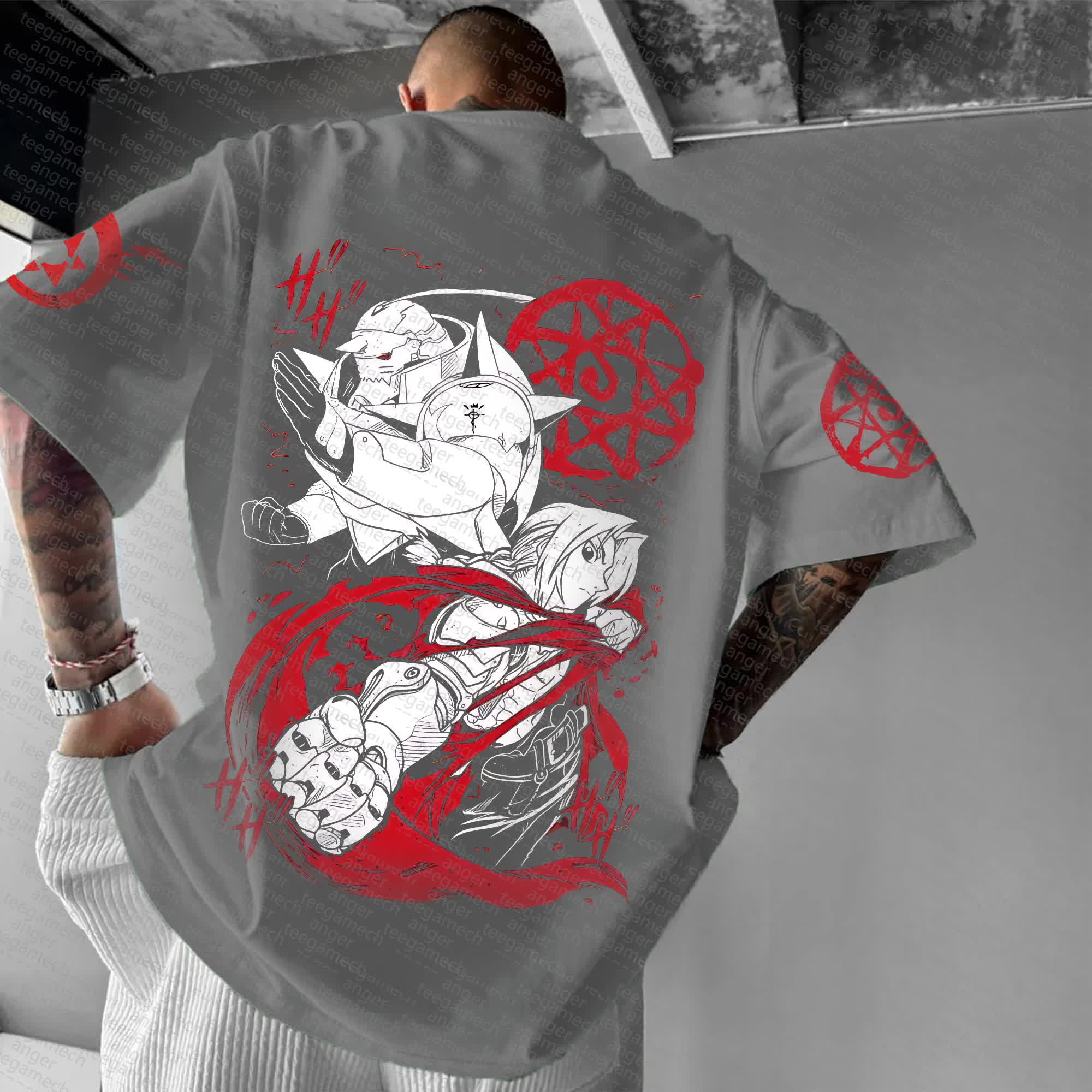 Unisex  "Fullmetal Alchemist" Anime Inspired Vintage T-Shirt