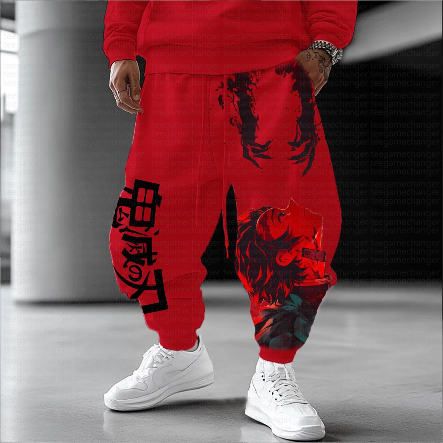 Unisex Anime Inspired Vintage Pants丨Demon Slayer X Pokémon