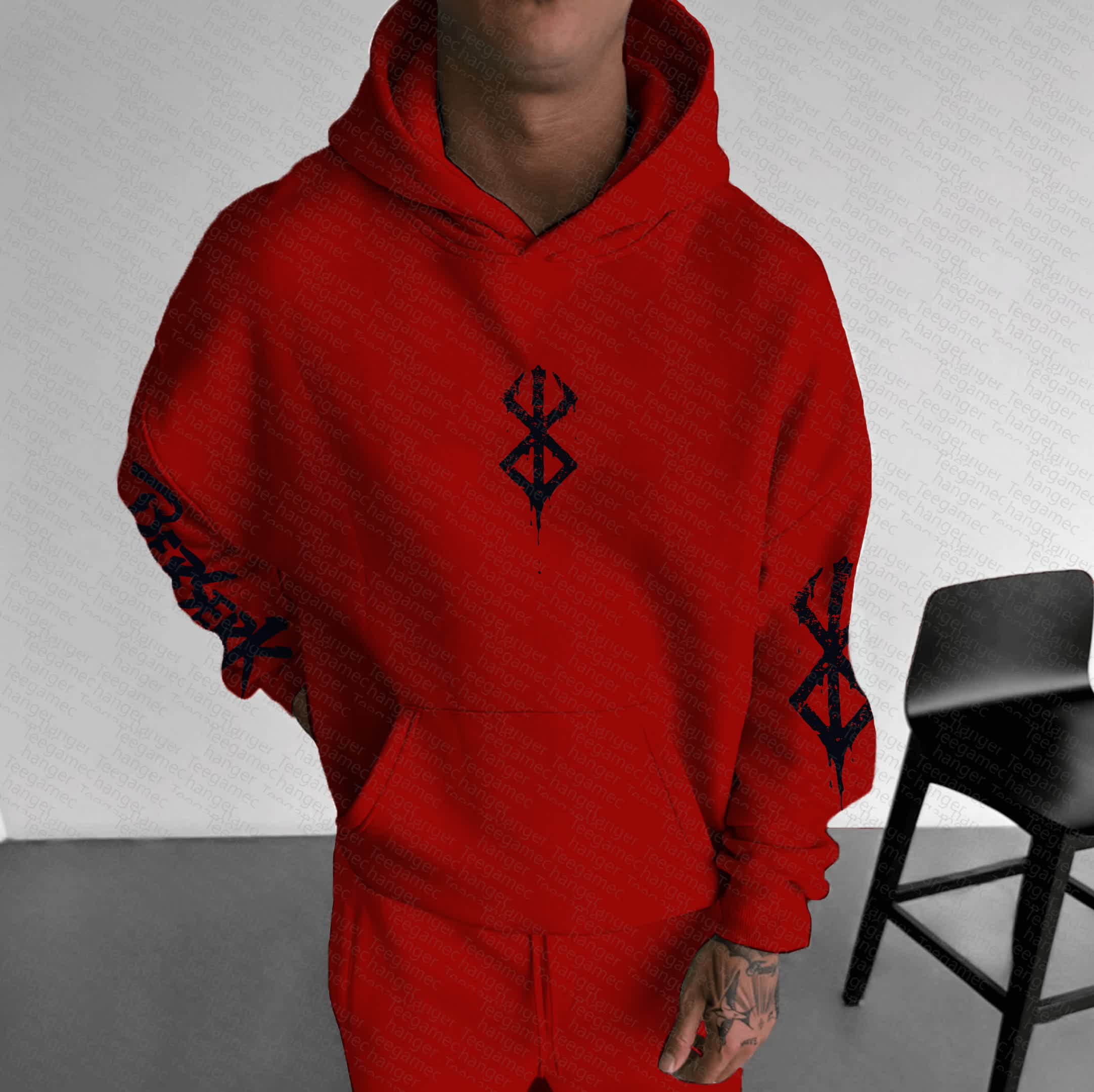 Unisex “Berserk” Anime Graphic Streetwear Vintage Hoodie