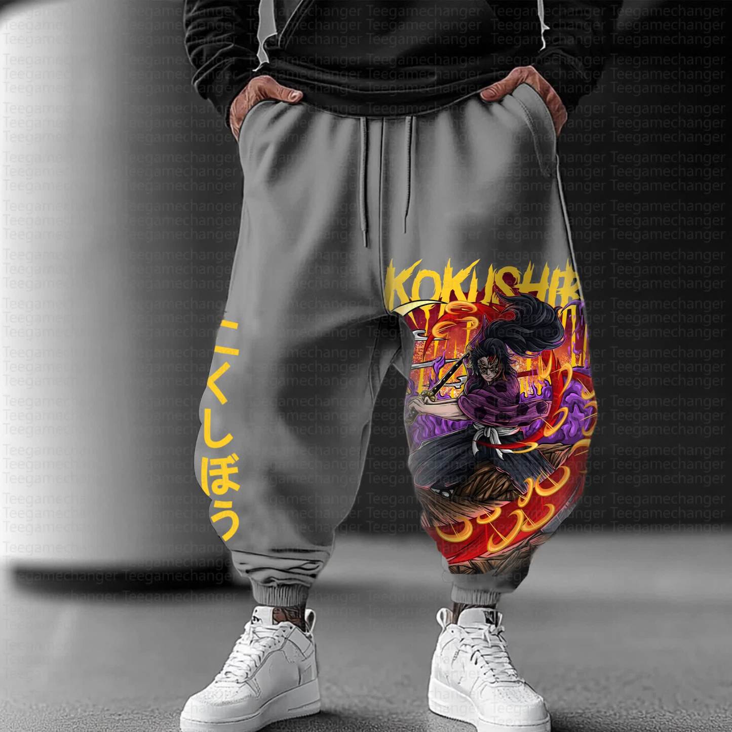 Unisex Anime Inspired Vintage Pants丨Demon Slayer X Pokémon