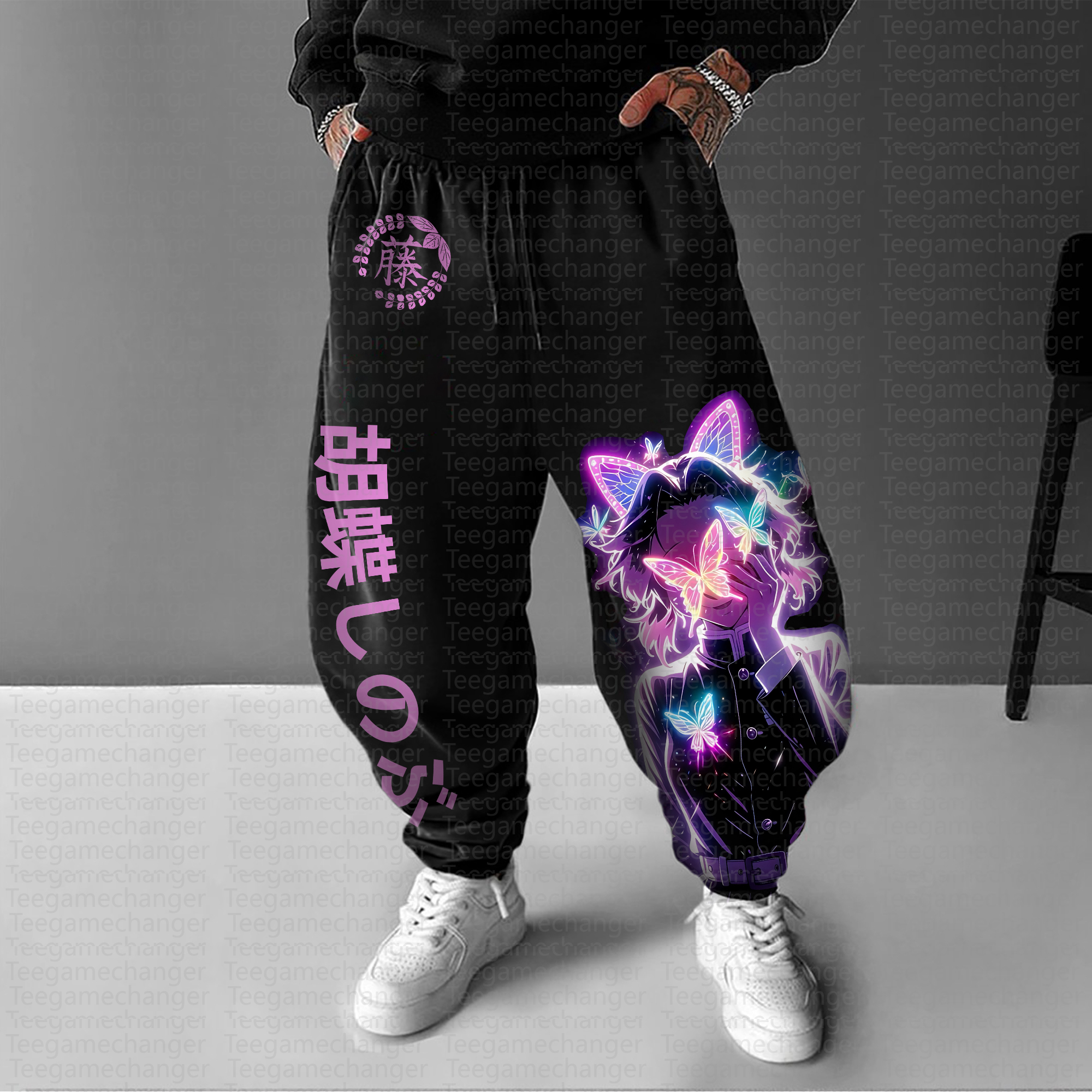 Unisex Anime Inspired Vintage Pants丨Demon Slayer X Pokémon