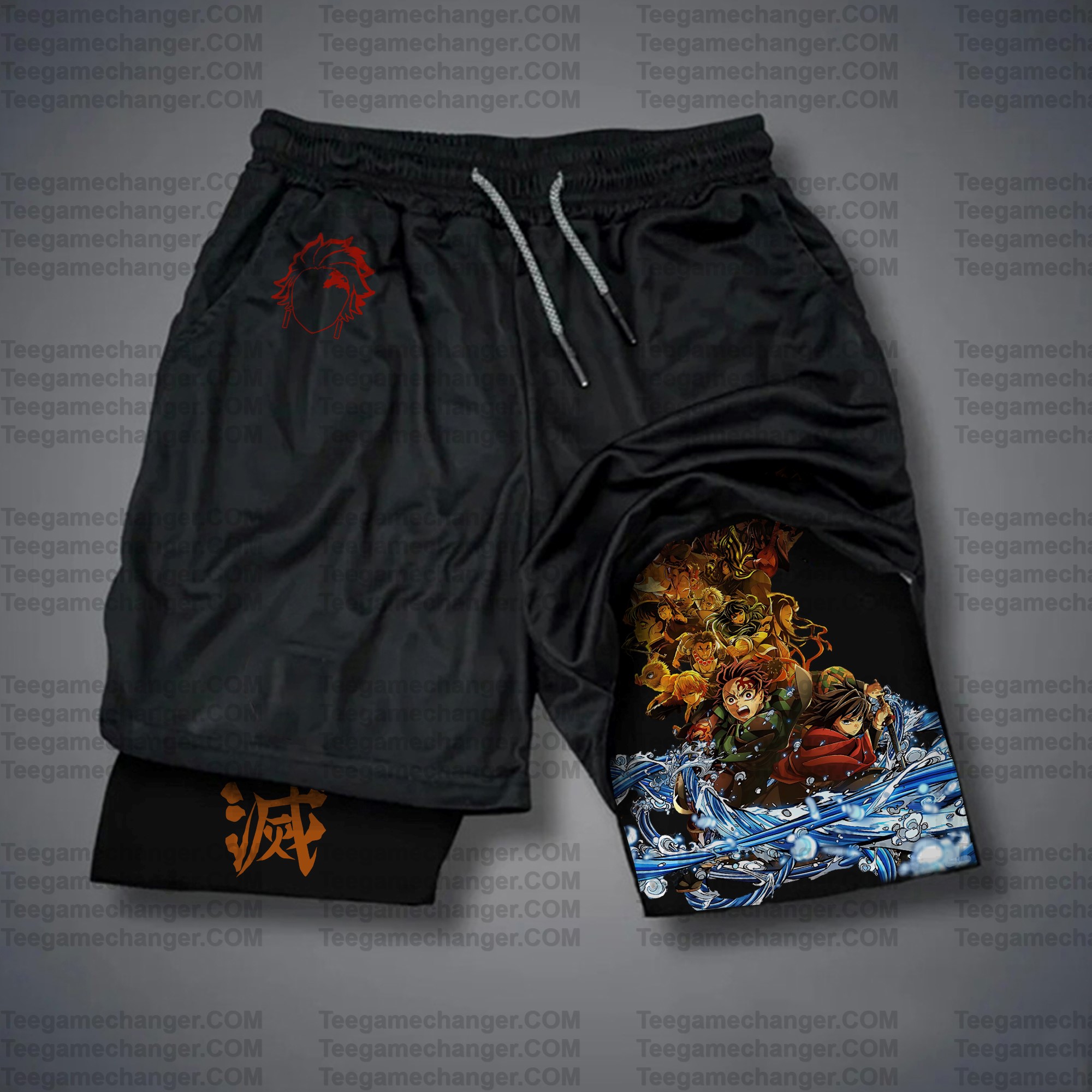 Unisex “ Demon slayer” Casual Streetwear Shorts