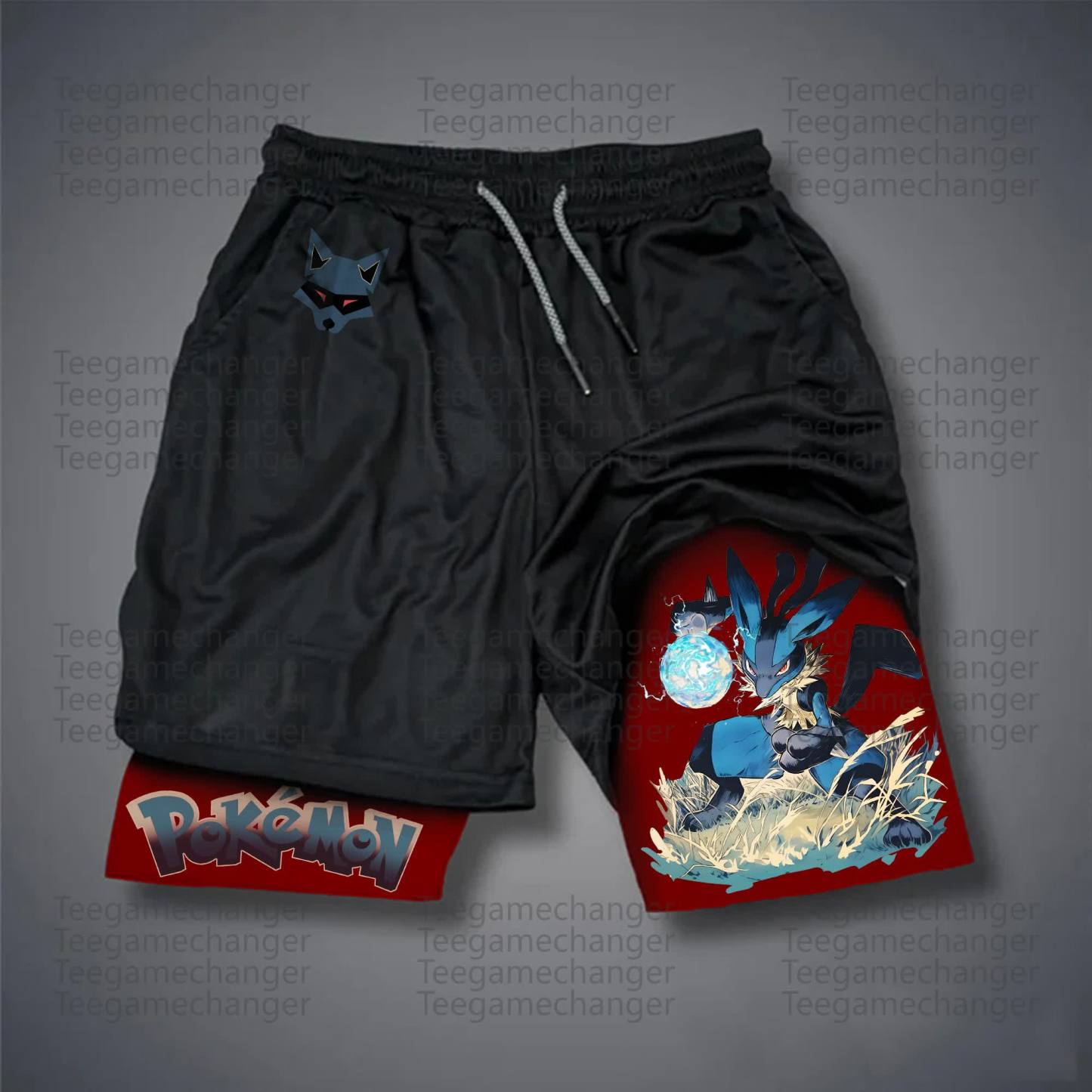 Unisex Casual Anime Streetwear Shorts 丨Demon Slayer X Pokémon