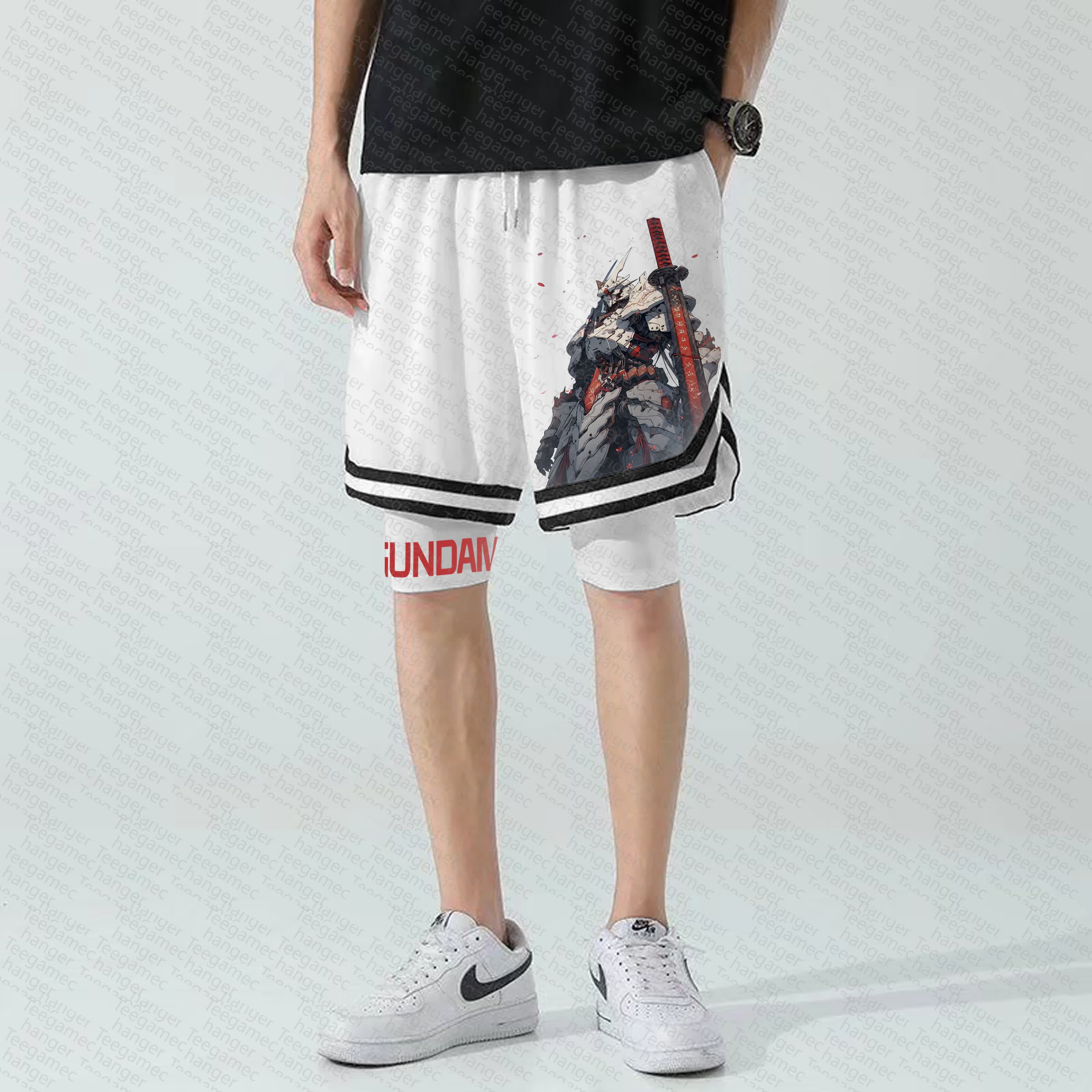 Unisex  “Gundam Series” Casual Anime Streetwear Shorts