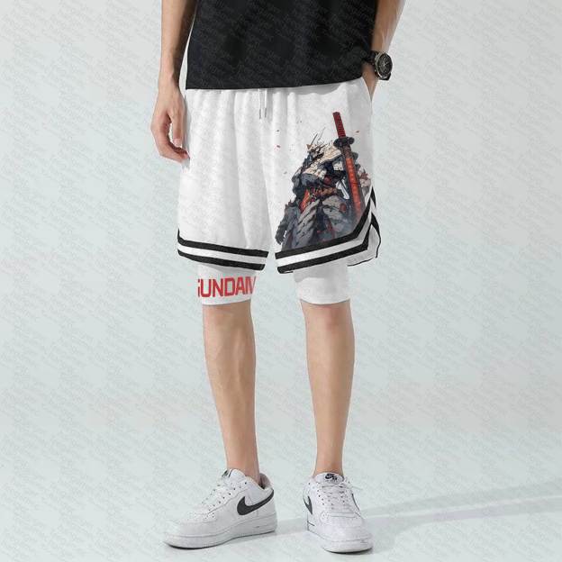 Unisex  “Gundam Series” Casual Anime Streetwear Shorts