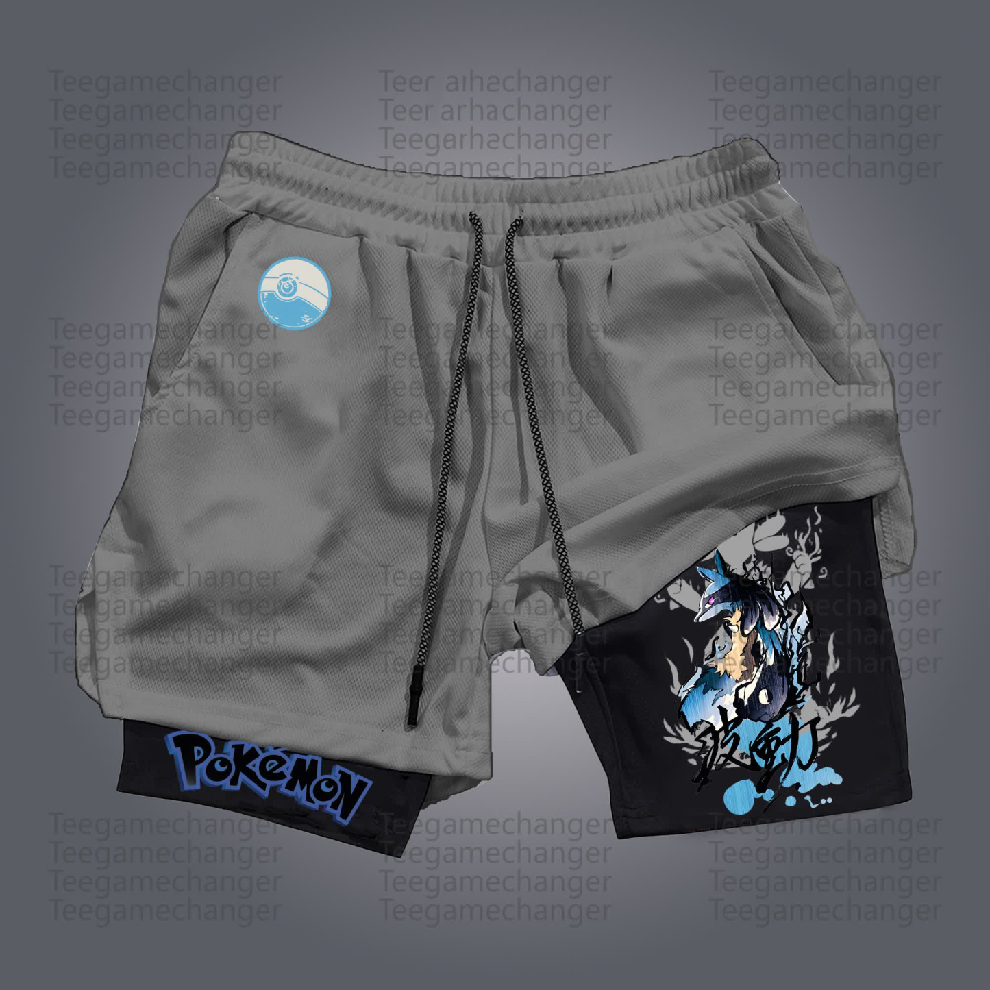 Unisex Casual Anime Streetwear Shorts 丨Demon Slayer X Pokémon