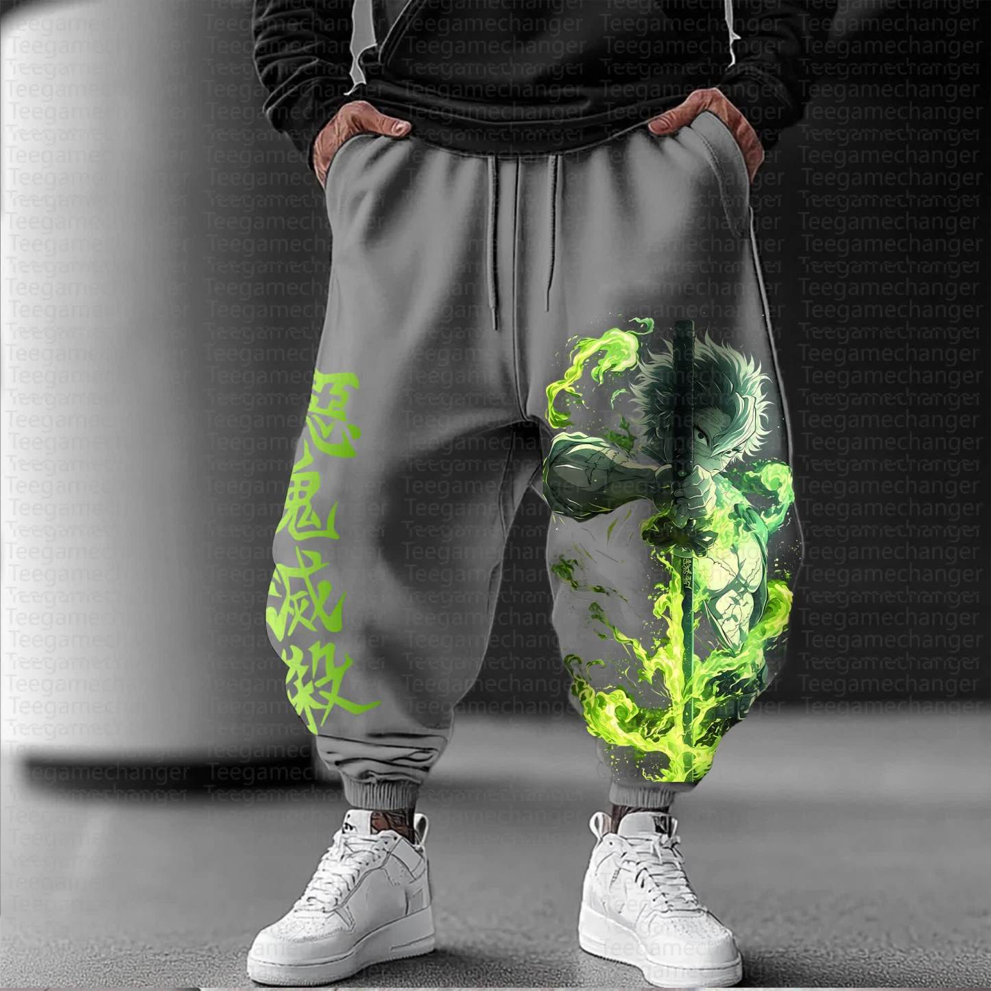 Unisex Anime Inspired Vintage Pants丨Demon Slayer X Pokémon