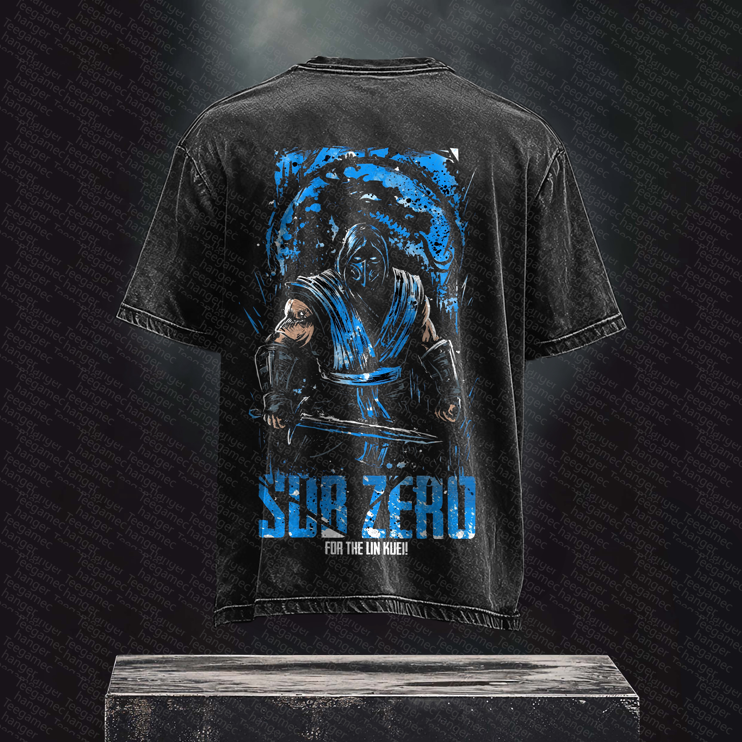 Unisex  Inspired Vintage Washed T-Shirt丨 Mortal Kombat