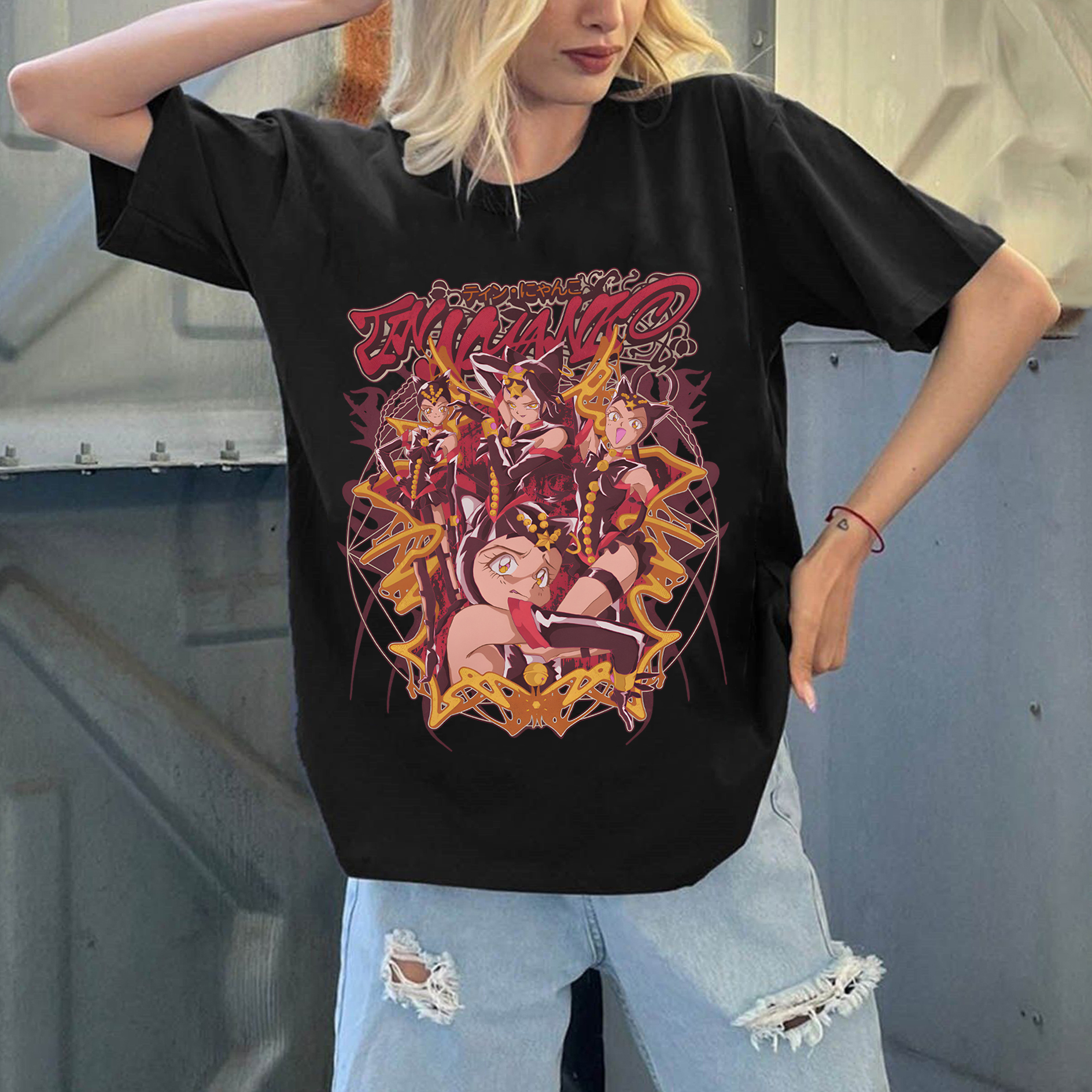 Unisex Anime Inspired Vintage T-Shirt